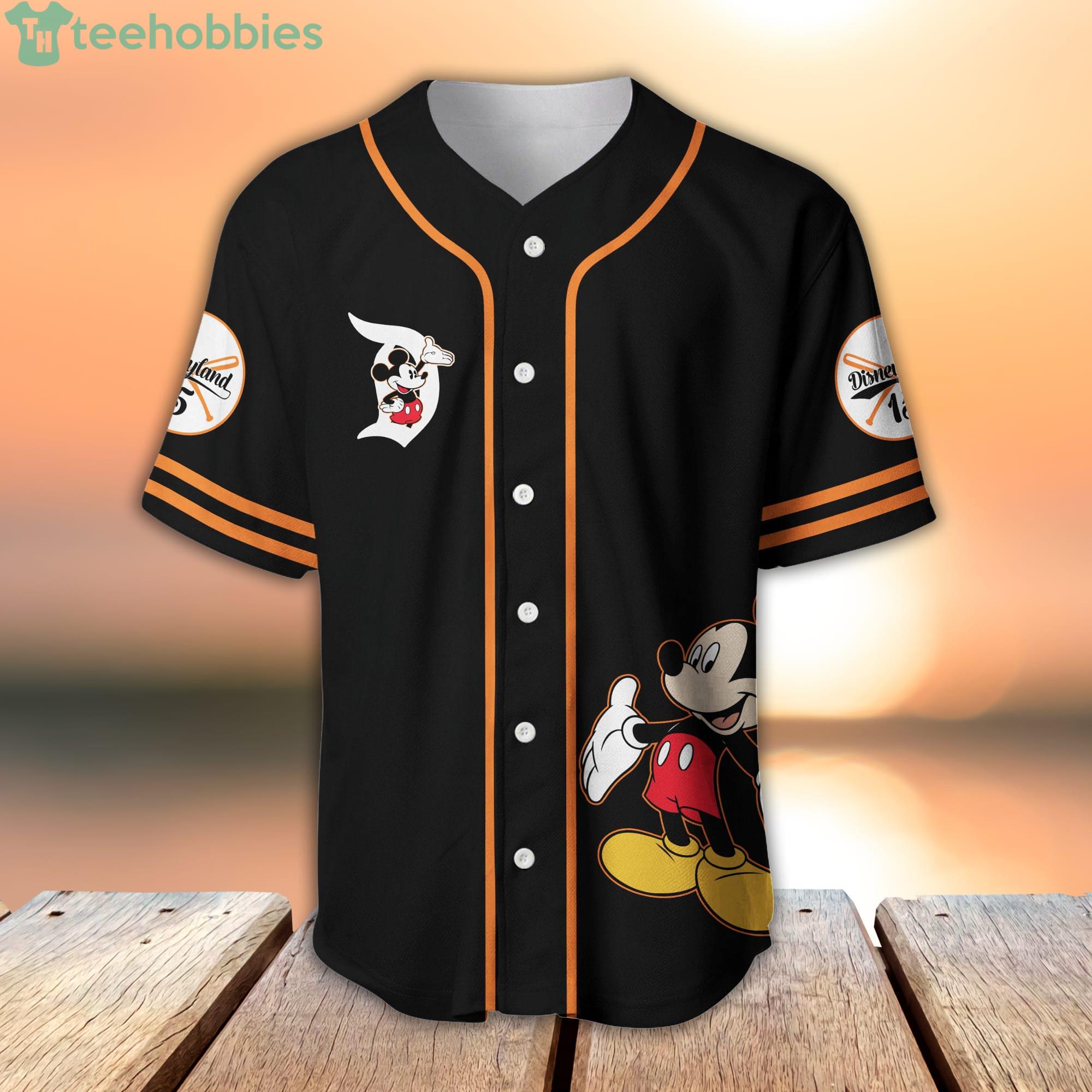 black and orange baseball jersey
