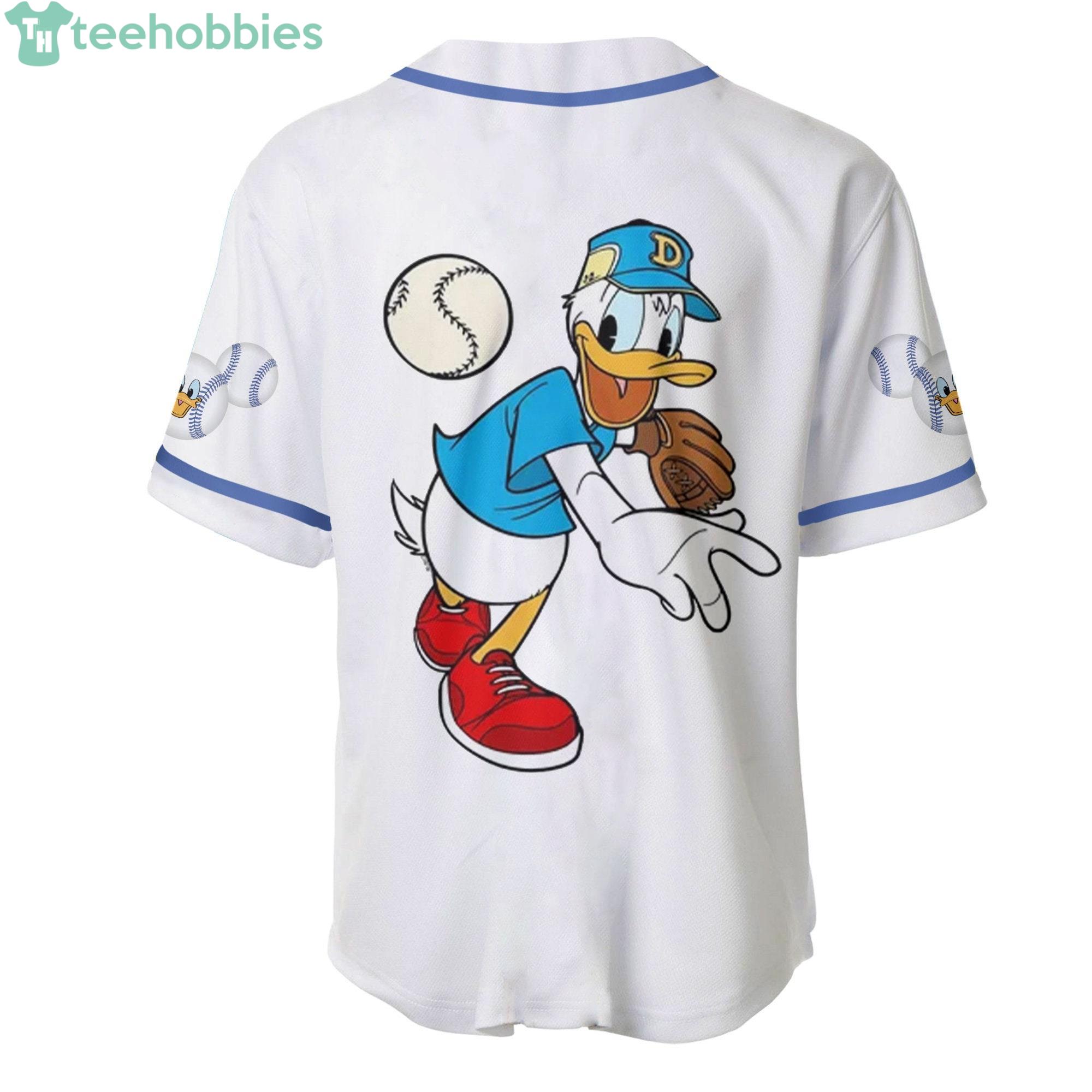 Disney Baseball Jersey Men's and Women's Shirts Disney Mickey Goofy Donald  Duck Playing Baseball Short Sleeve Baseball Shirt - AliExpress