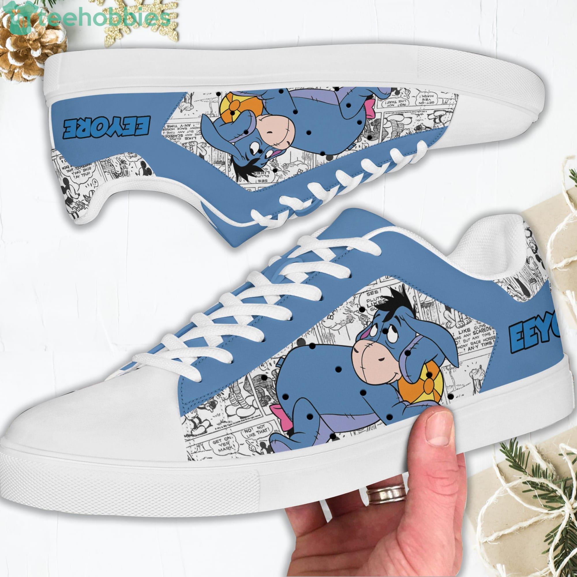 Eeyore Donkey Blue Stan Smith Disney Low Top Skate Shoes Product Photo 1