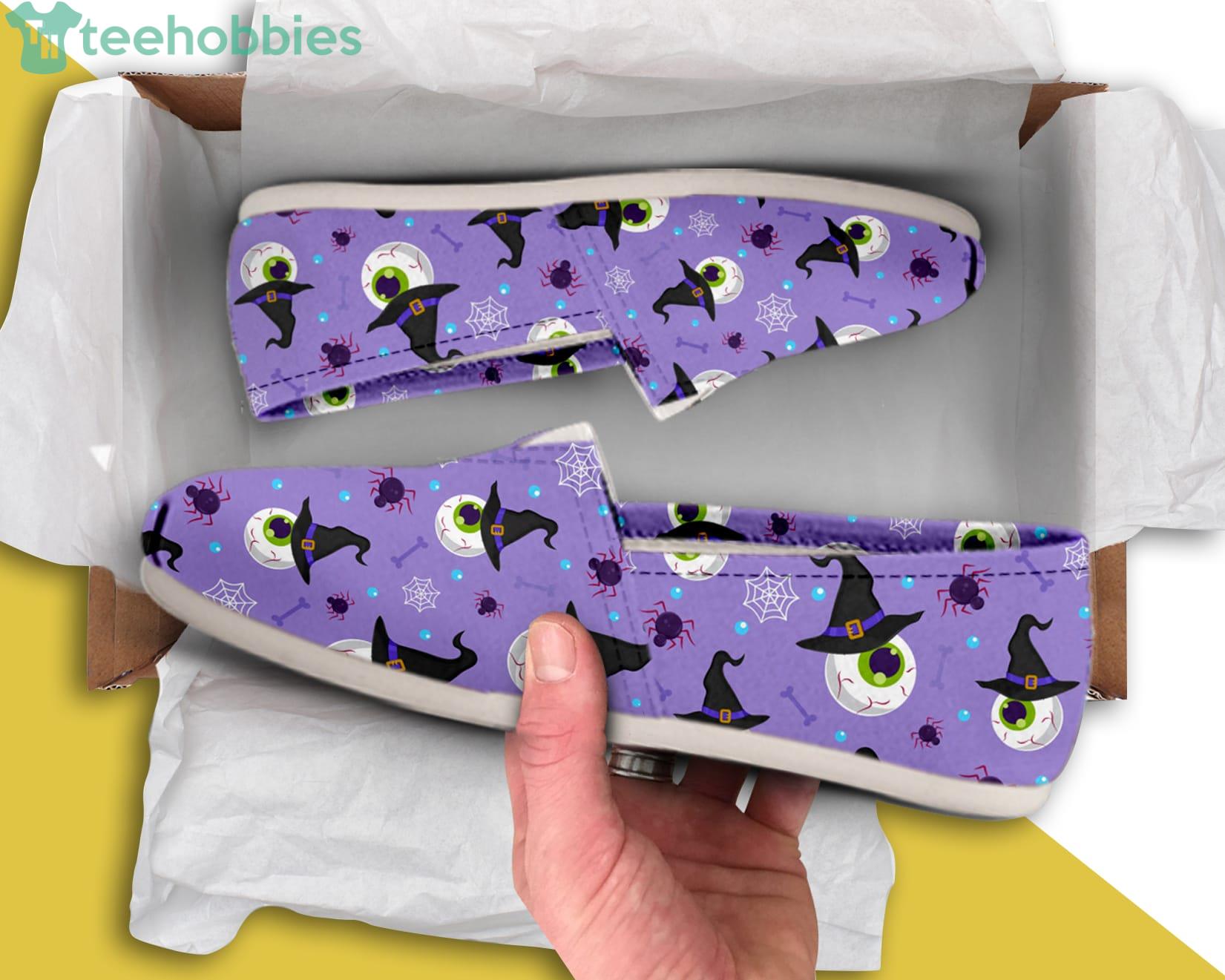 Eyeball Witch Pattern Lovely Slip On Shoes Product Photo 1