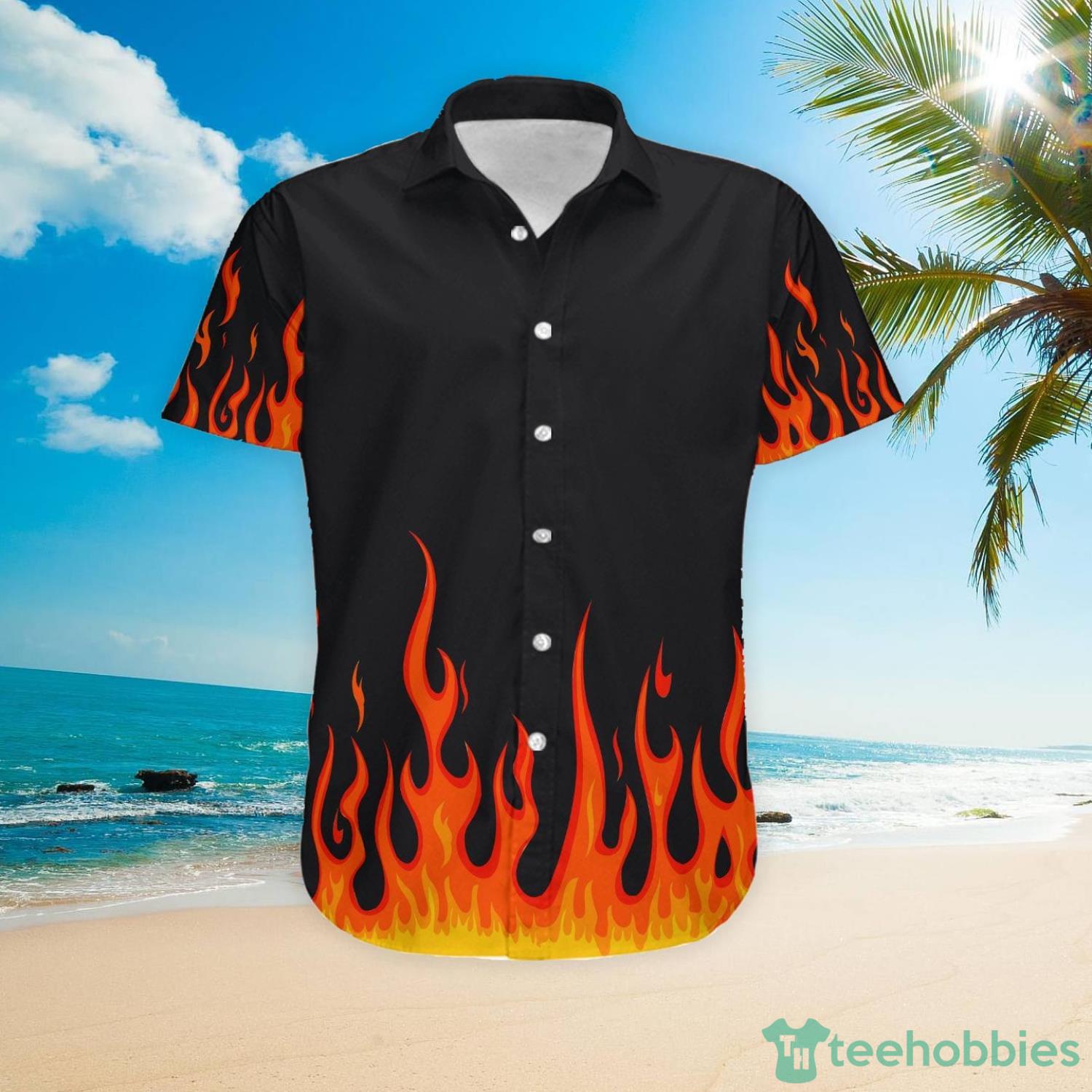 Firefighter Fire Custom Name Hawaiian Shirt For Firemen Lovers Product Photo 3
