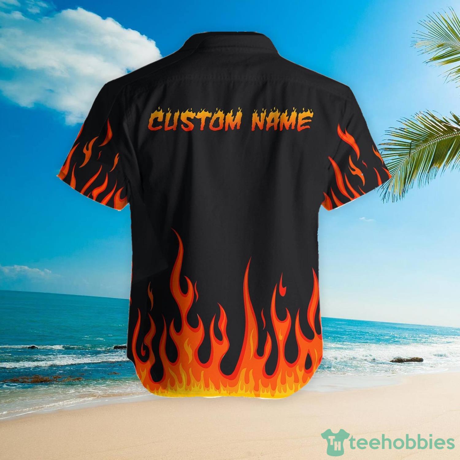 Firefighter Fire Custom Name Hawaiian Shirt For Firemen Lovers Product Photo 4