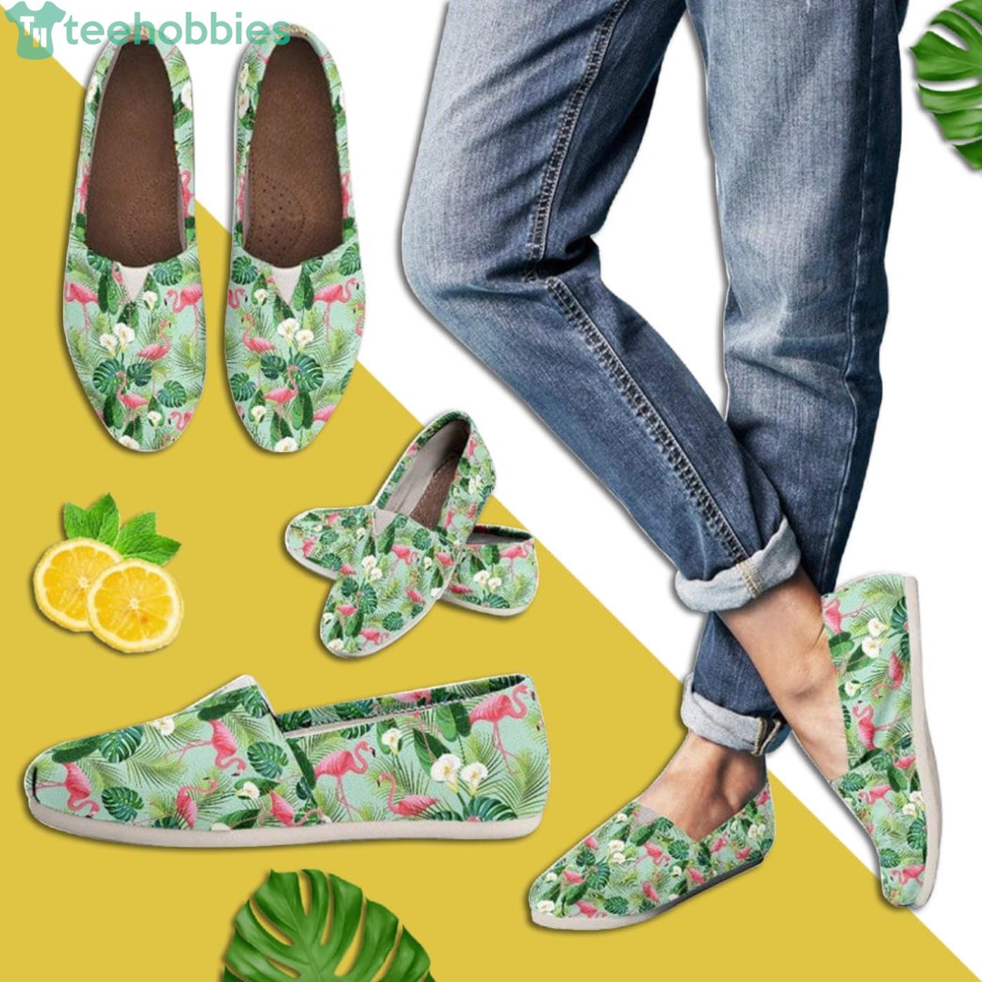 Flamingo Lovely Pattern Slip On Shoes Product Photo 1