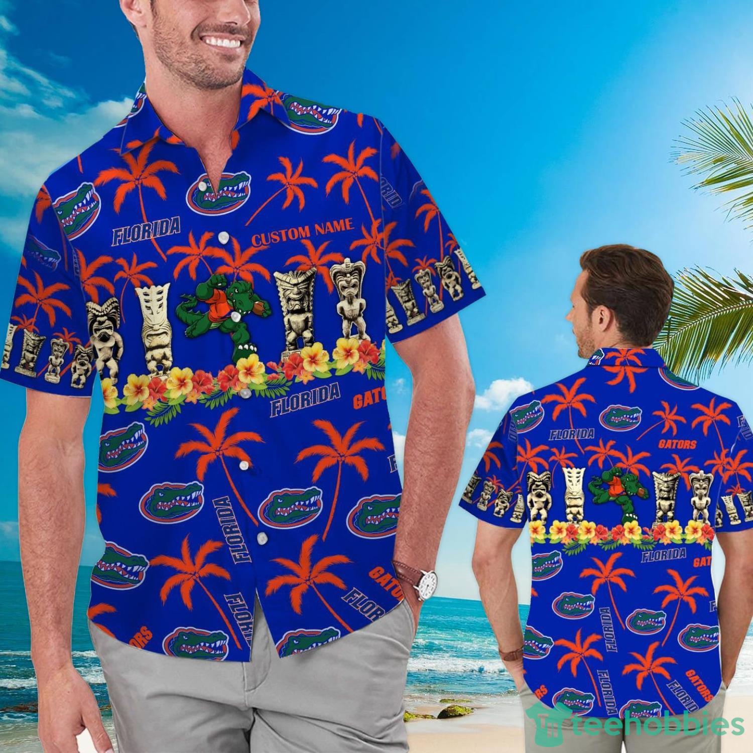 Florida Gators Custom Name Hawaiian Shirt Product Photo 1