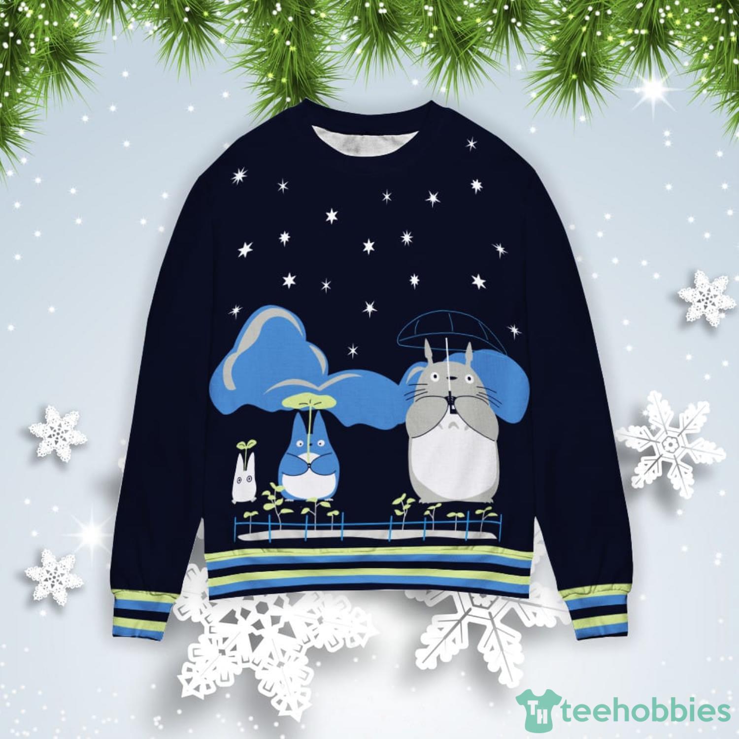 Ghibli My Neighbor Totoro Christmas Gift Ugly Christmas Sweater Product Photo 1
