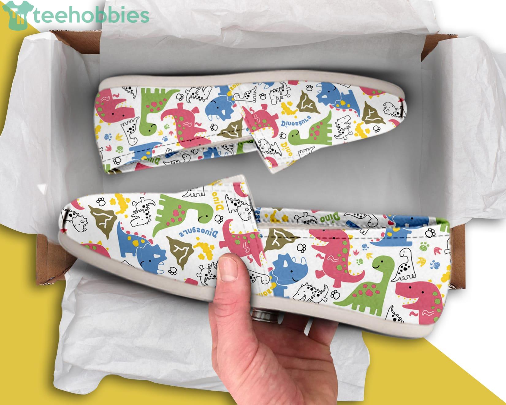 Girls Dinosaur Pattern Lovely Slip On Shoes Product Photo 1