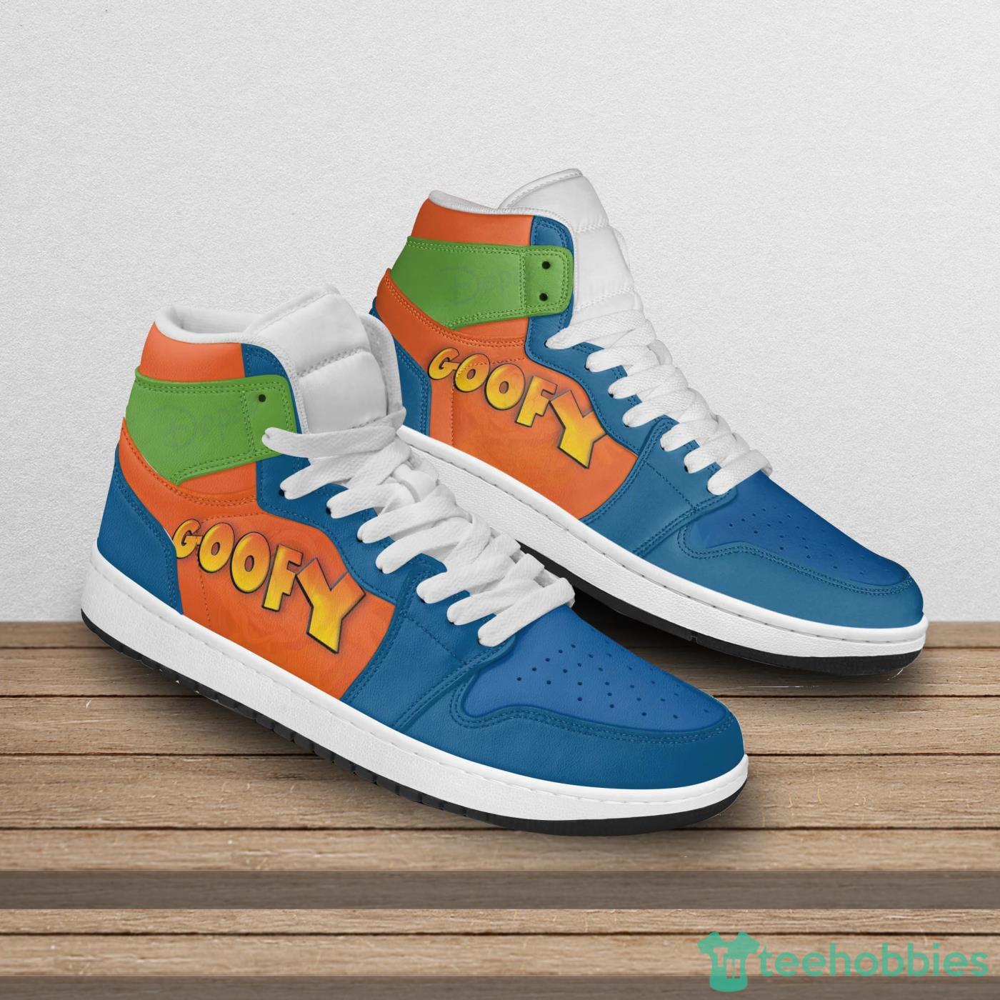 Mindre lort eksperimentel Goofy Dog Orange Blue Green Colorblock Disney Cartoon Sneakers Boots Air  Jordan Hightop Shoes