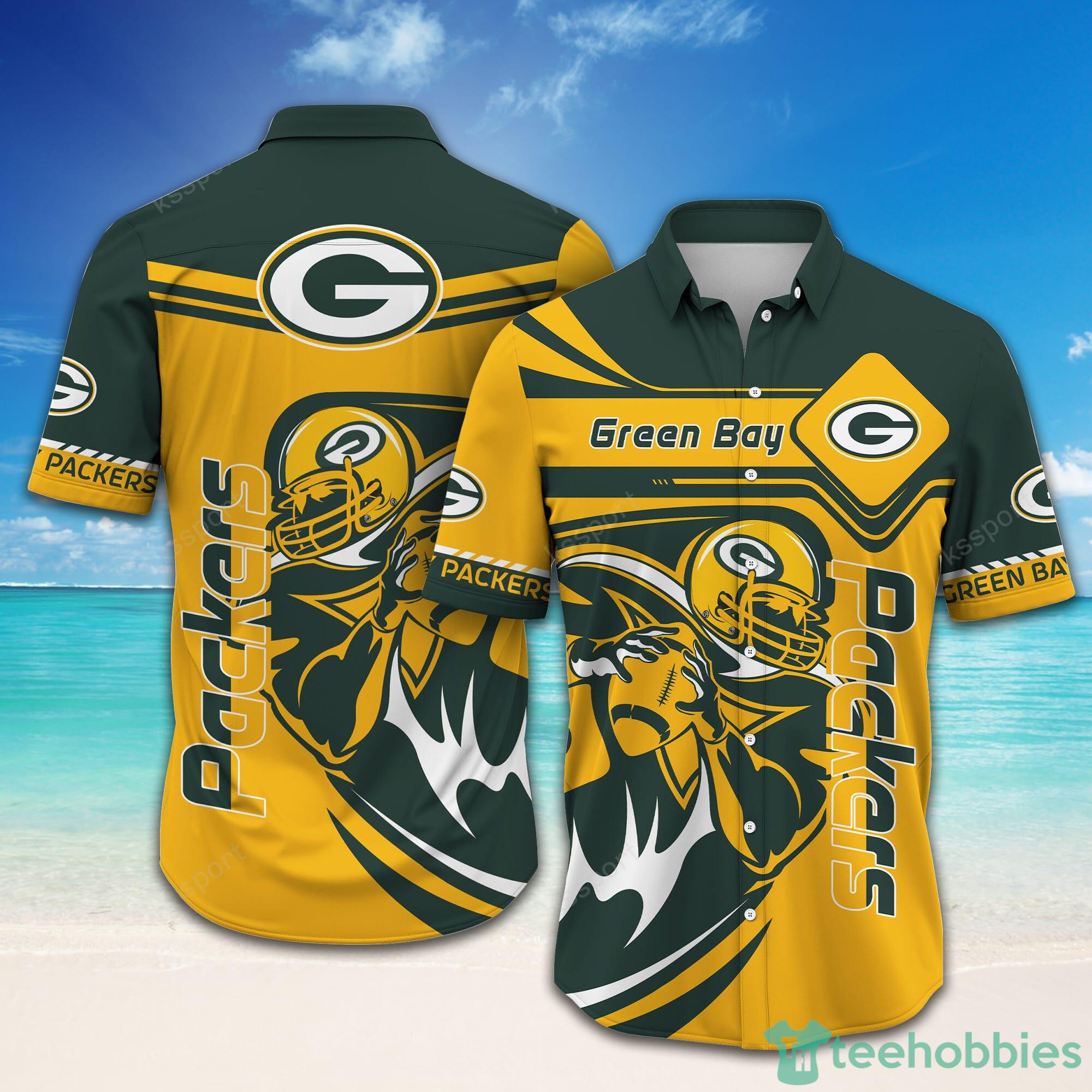 Green Bay Packers NFL Hawaiian Shirt Custom Name Halloween Hot