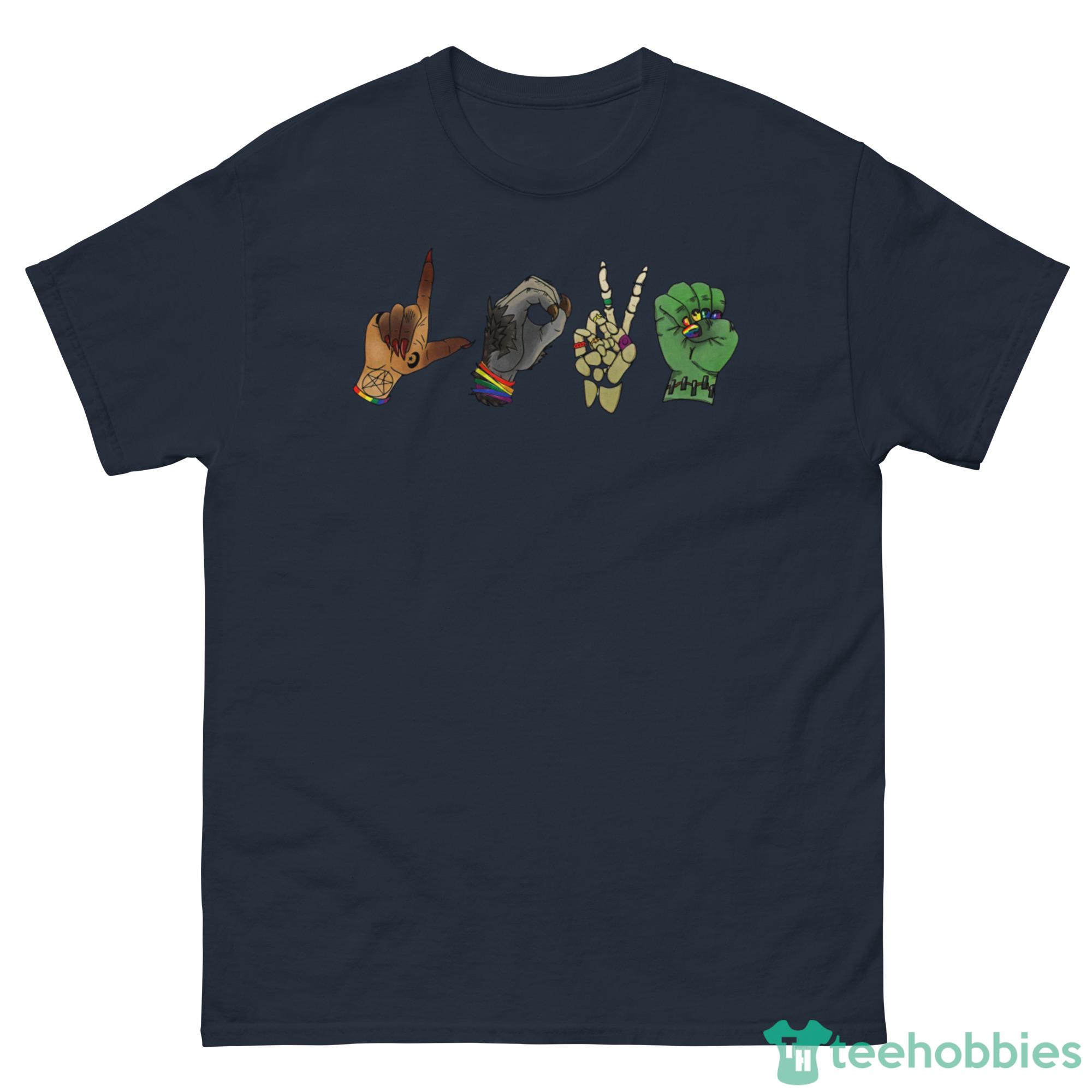 Halloween Monster Hand Love Shirt - G500 Men’s Classic Tee-1