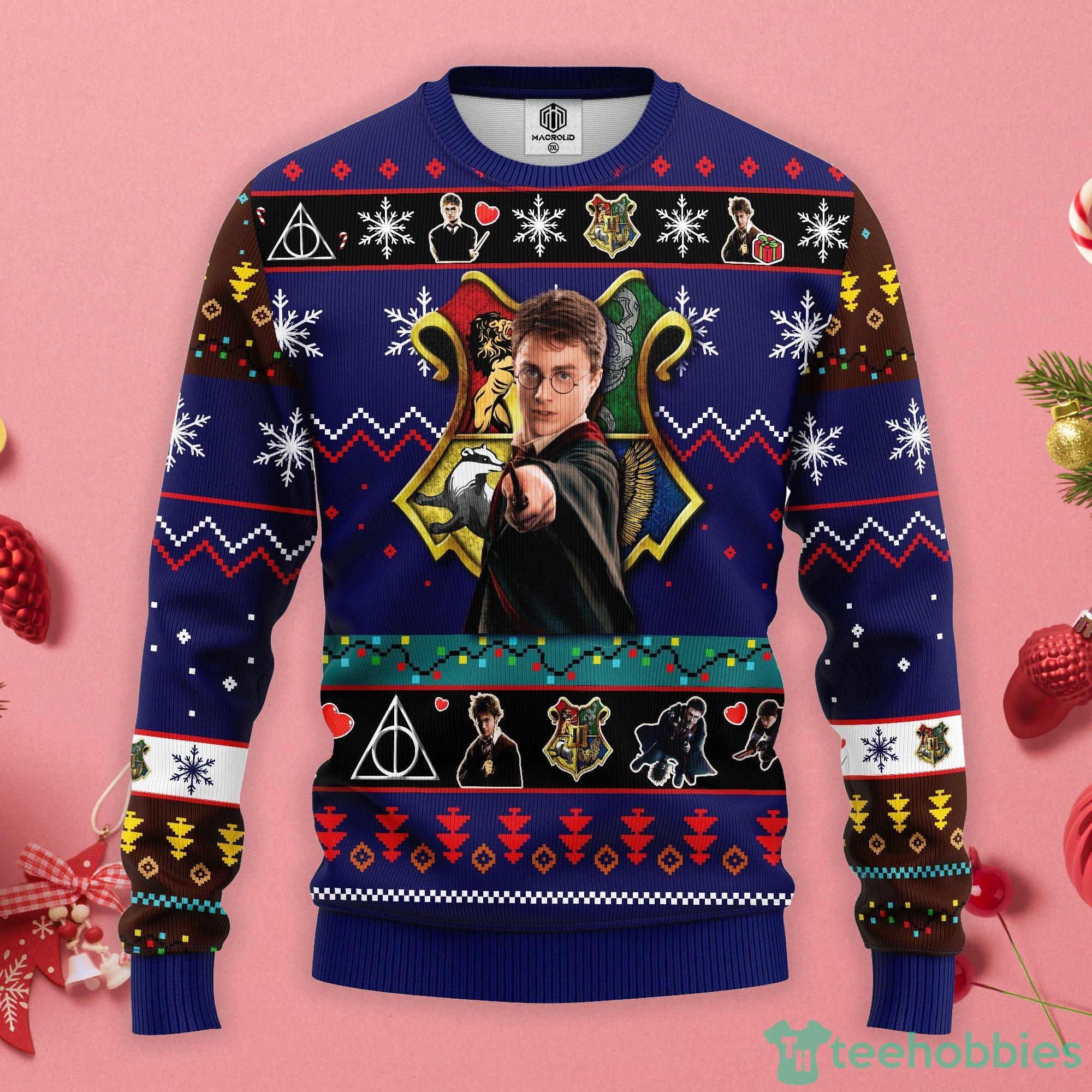 Harry Potter Christmas Gift Ugly Christmas Sweater Product Photo 1