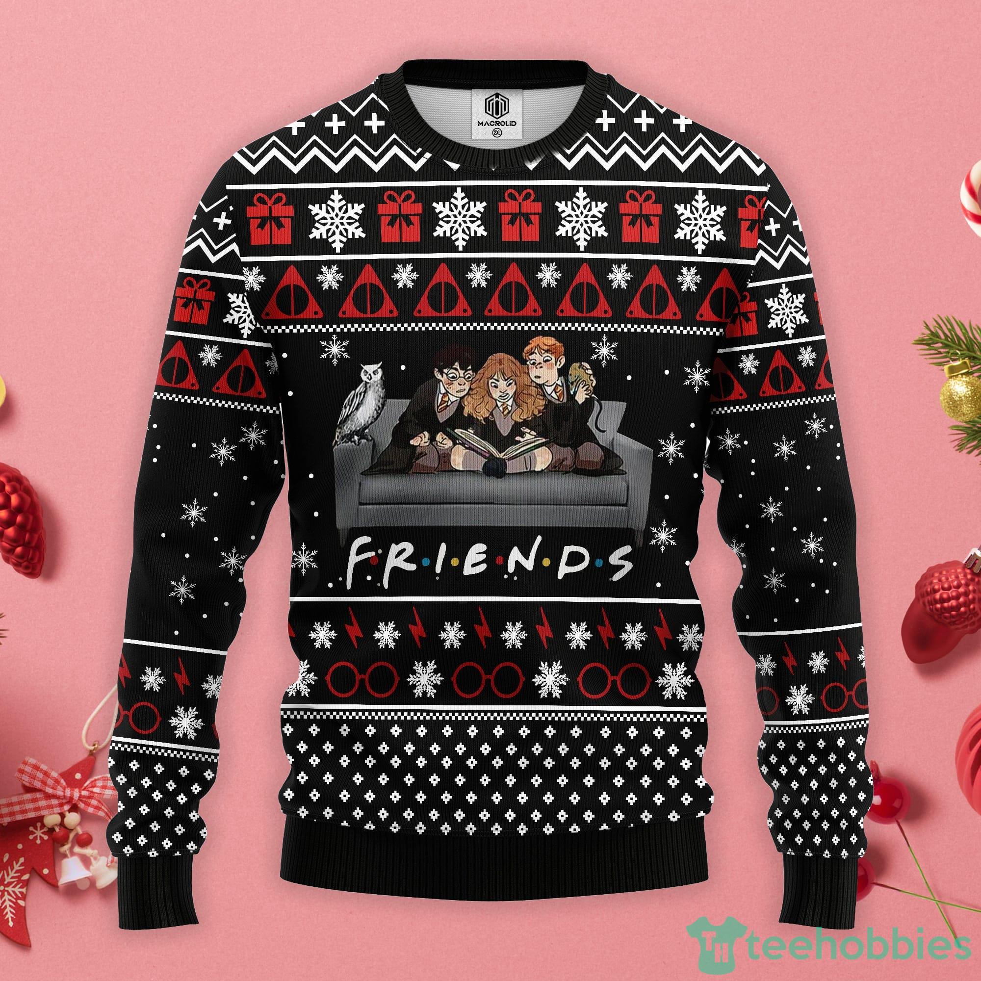 Harry Potter Friends Christmas Gift Ugly Christmas Sweater Product Photo 1