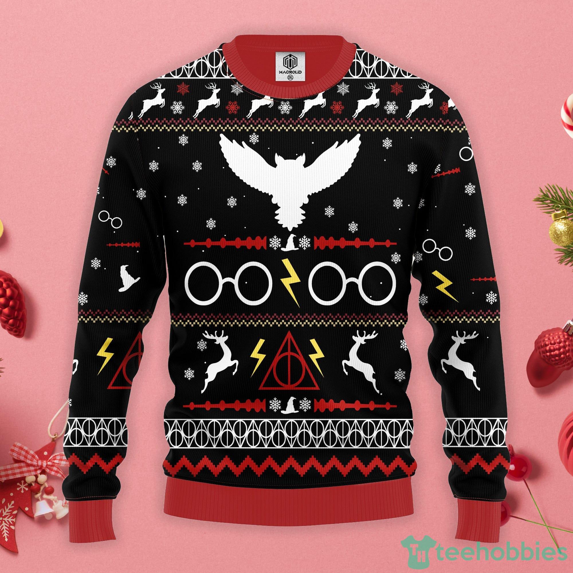 Harry Potter Owl Christmas Gift Ugly Christmas Sweater Product Photo 1