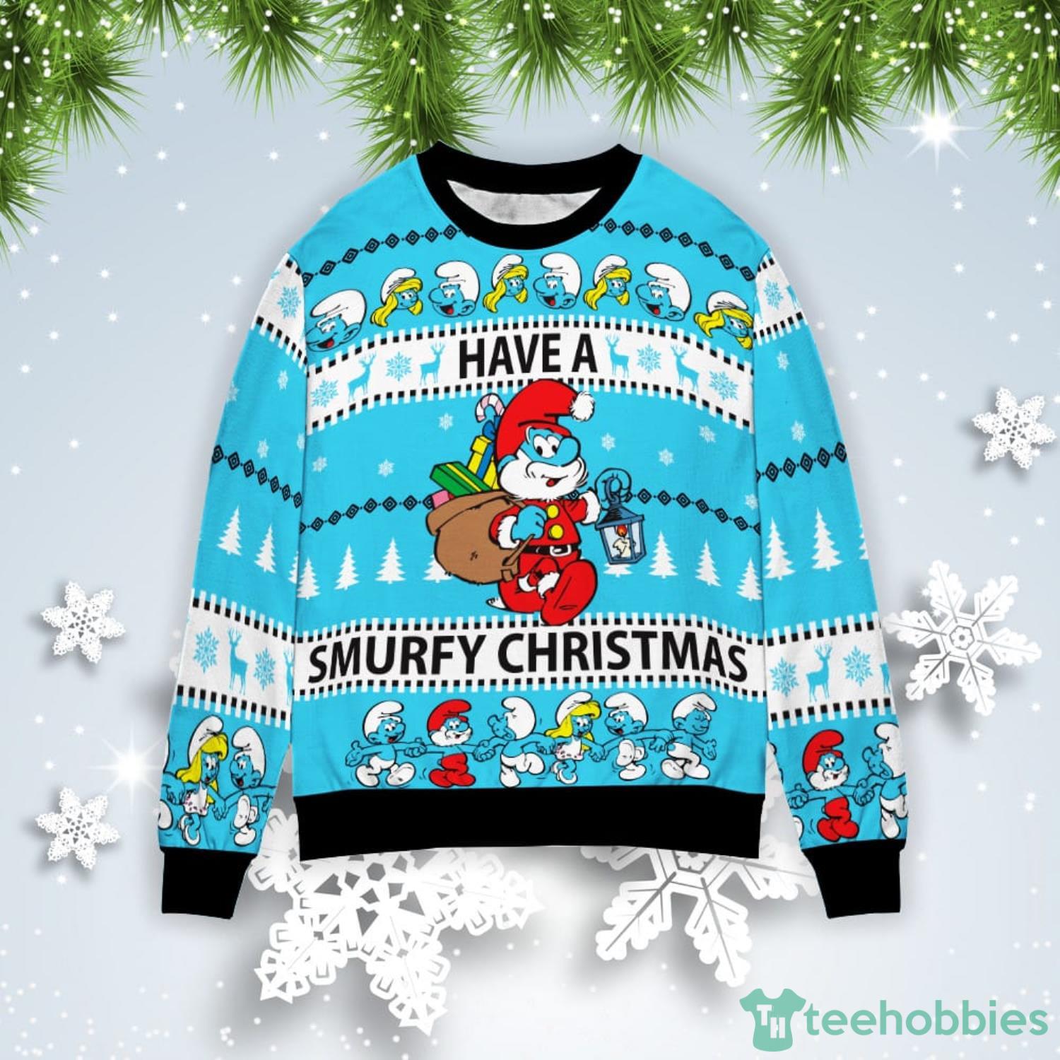 Have A Smurfy Christmas Gift Ugly Christmas Sweater Product Photo 1