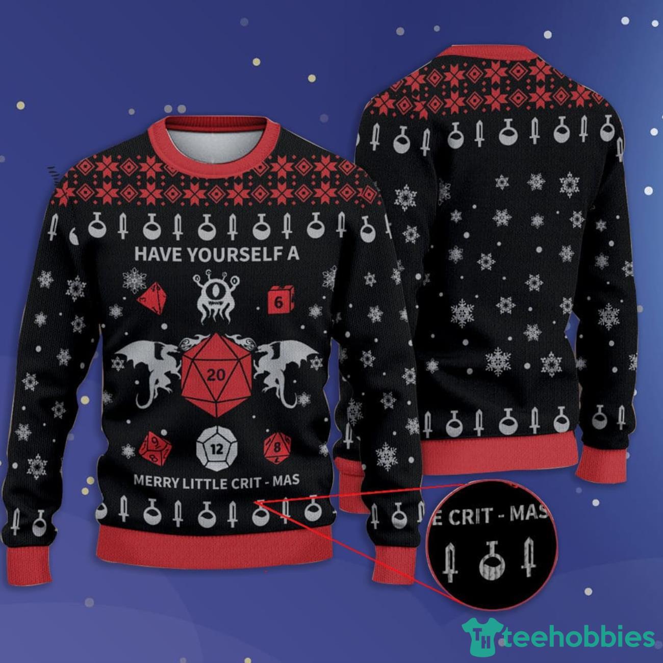 Little Crit Mas Christmas Ugly Sweater