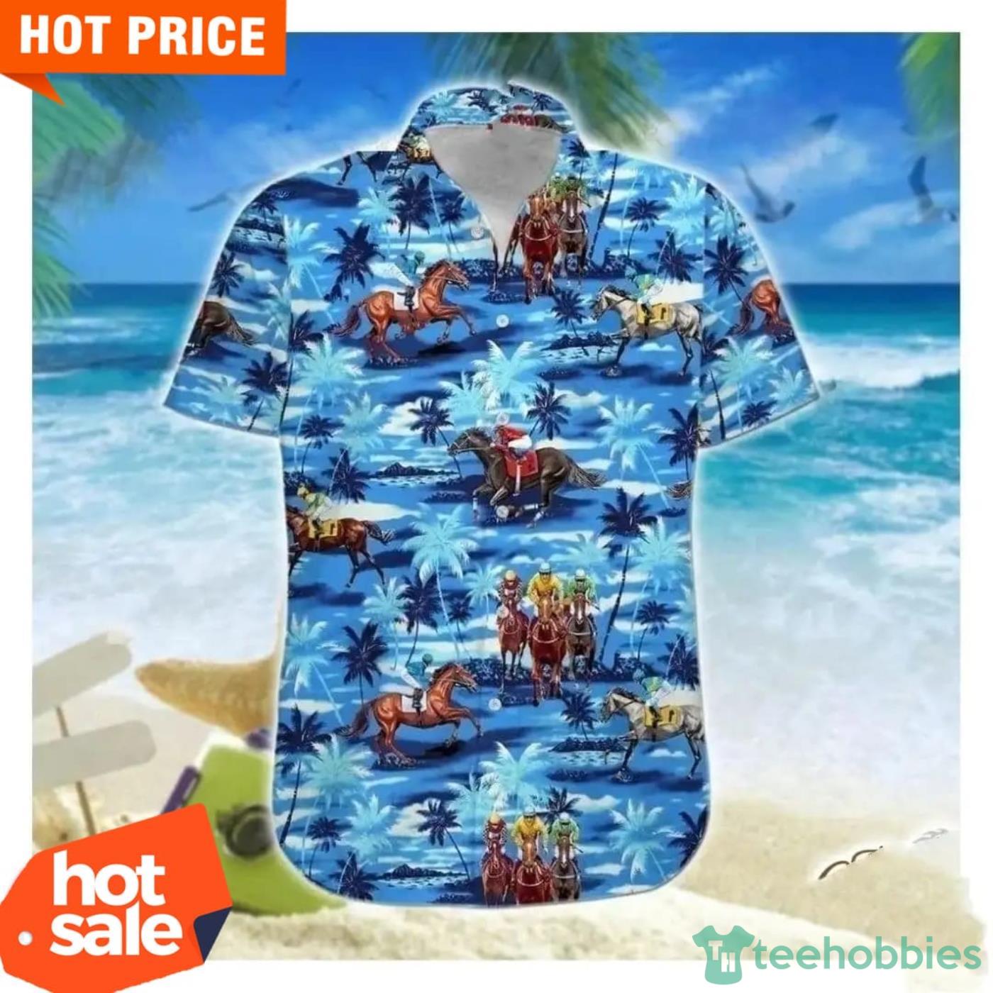 Horse Pattern Hawaiian Shirt Best Animal Lovers Hawaiian Shirt Product Photo 1