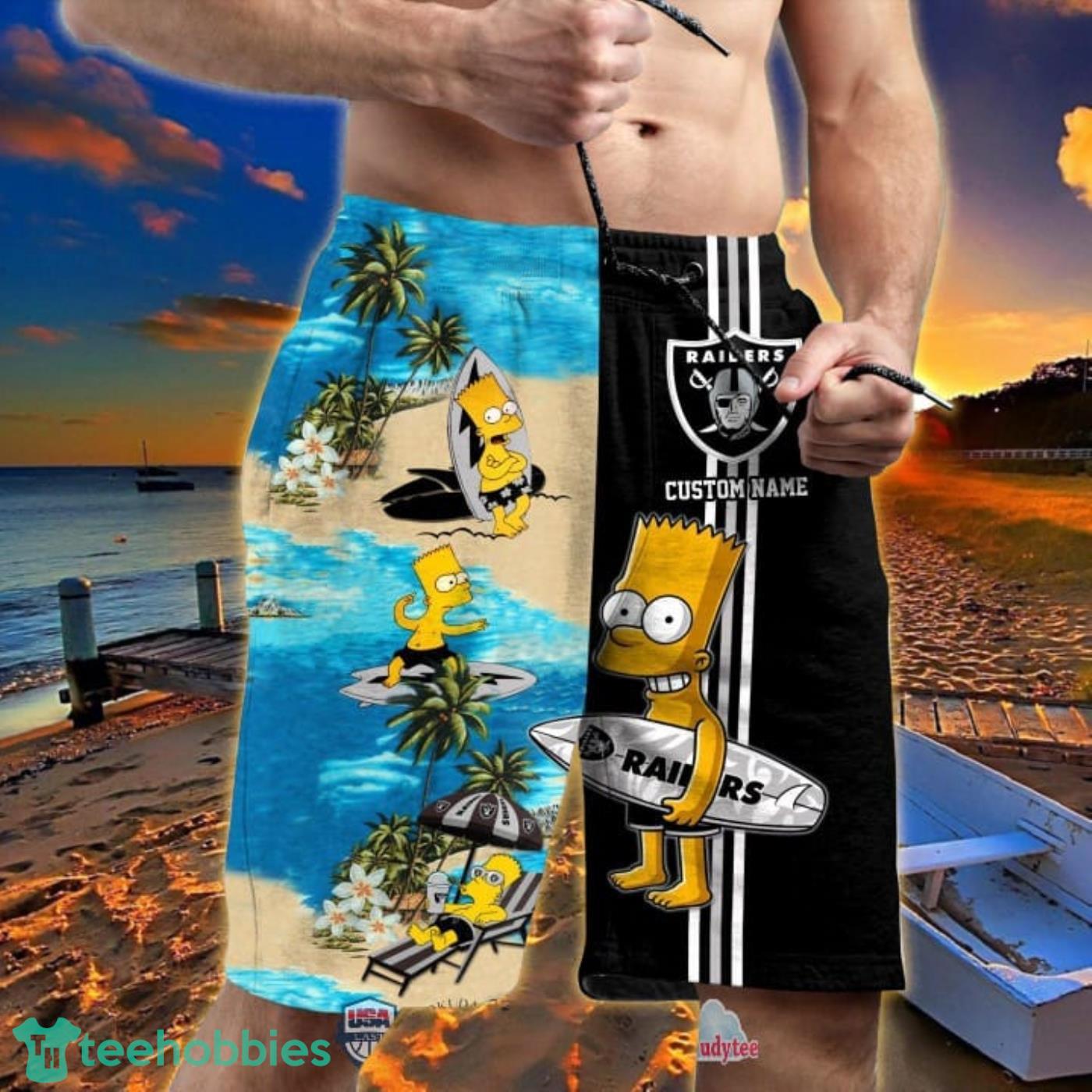 Las Vegas Raiders Football NFL Hawaiian Shirt Bart Simpson Trends Summer  Gift For Men Women Fans