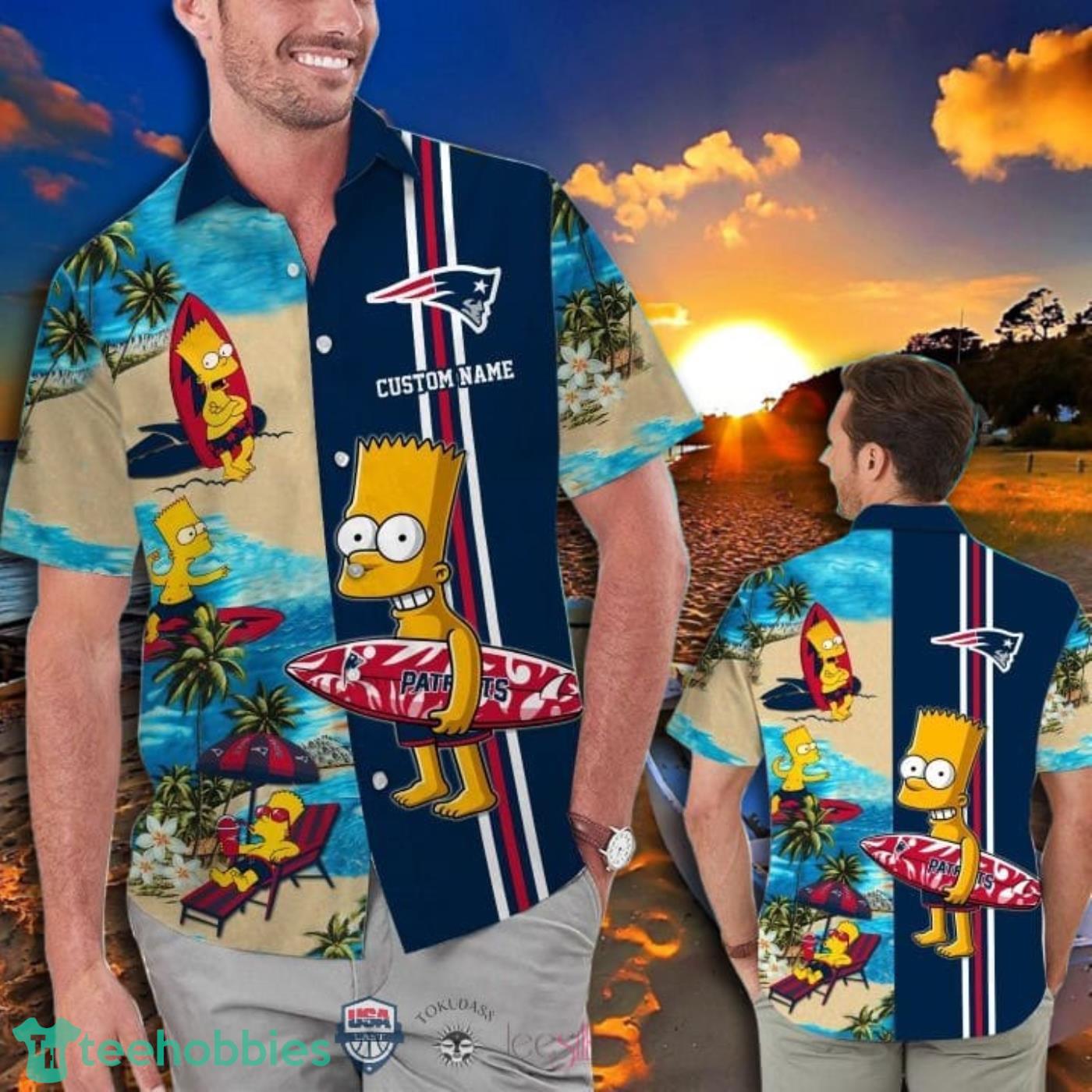 New England Patriot Snoopy Hawaiian Shirt For Men For Men –