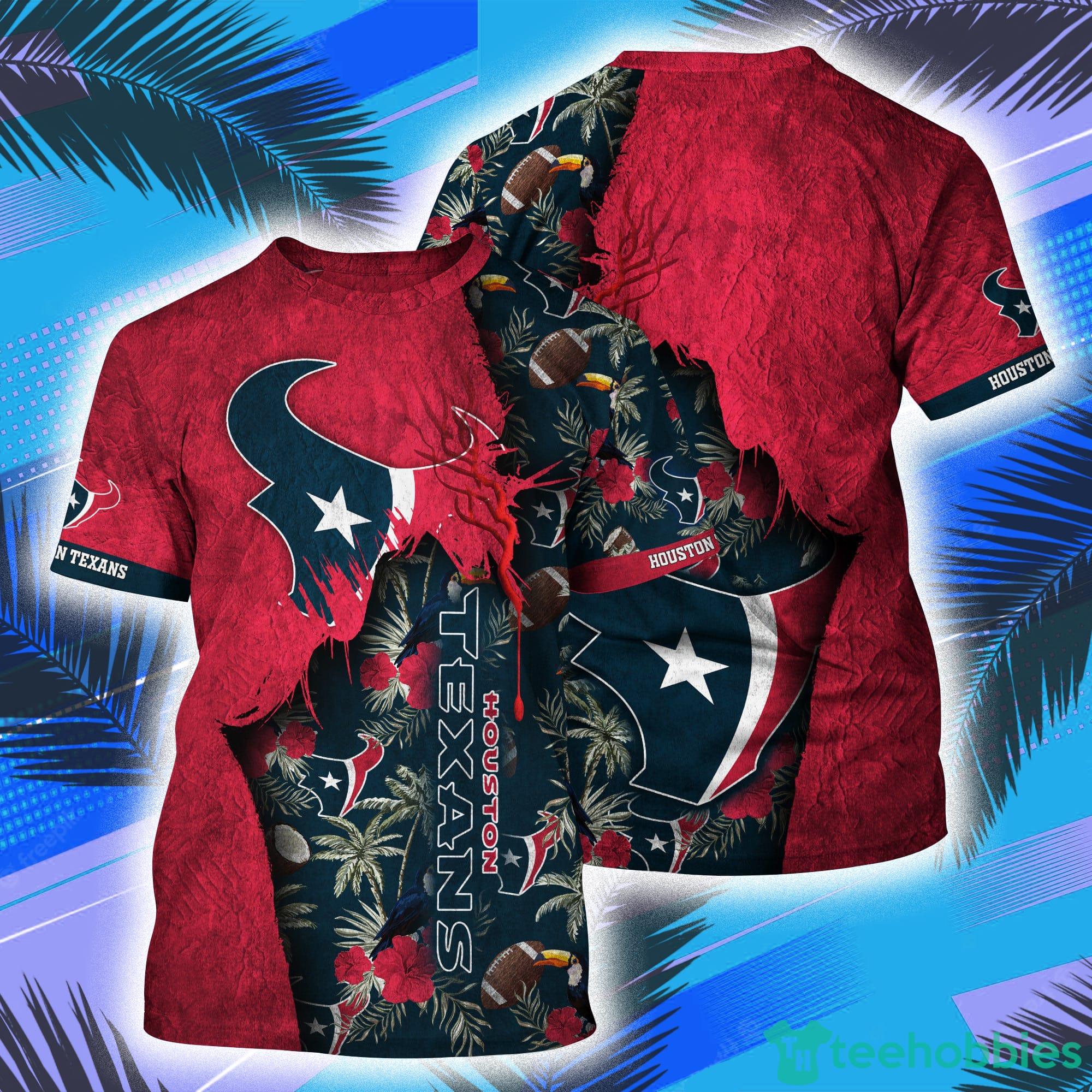 Houston Texans NFL All Over Print 3D T-Shirt Product Photo 1