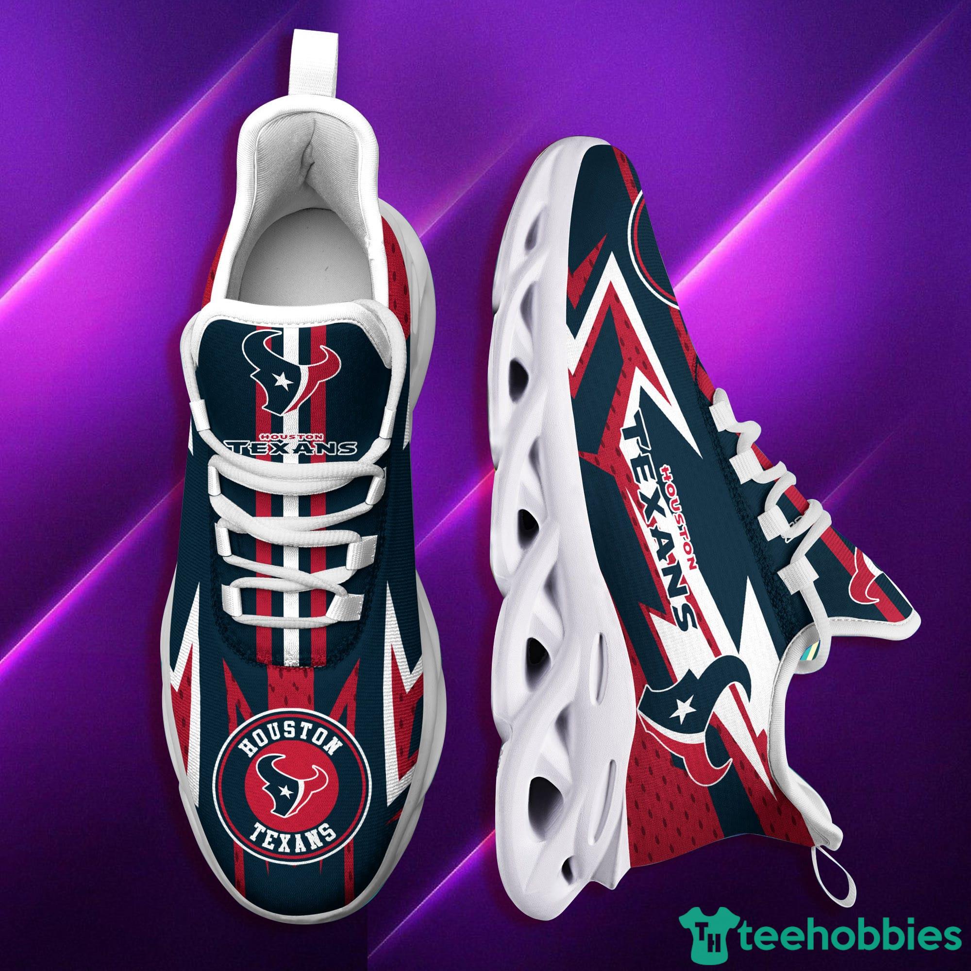 Houston Texans NFL Navy And Red Max Soul Sneakers Running Shoes Product Photo 1