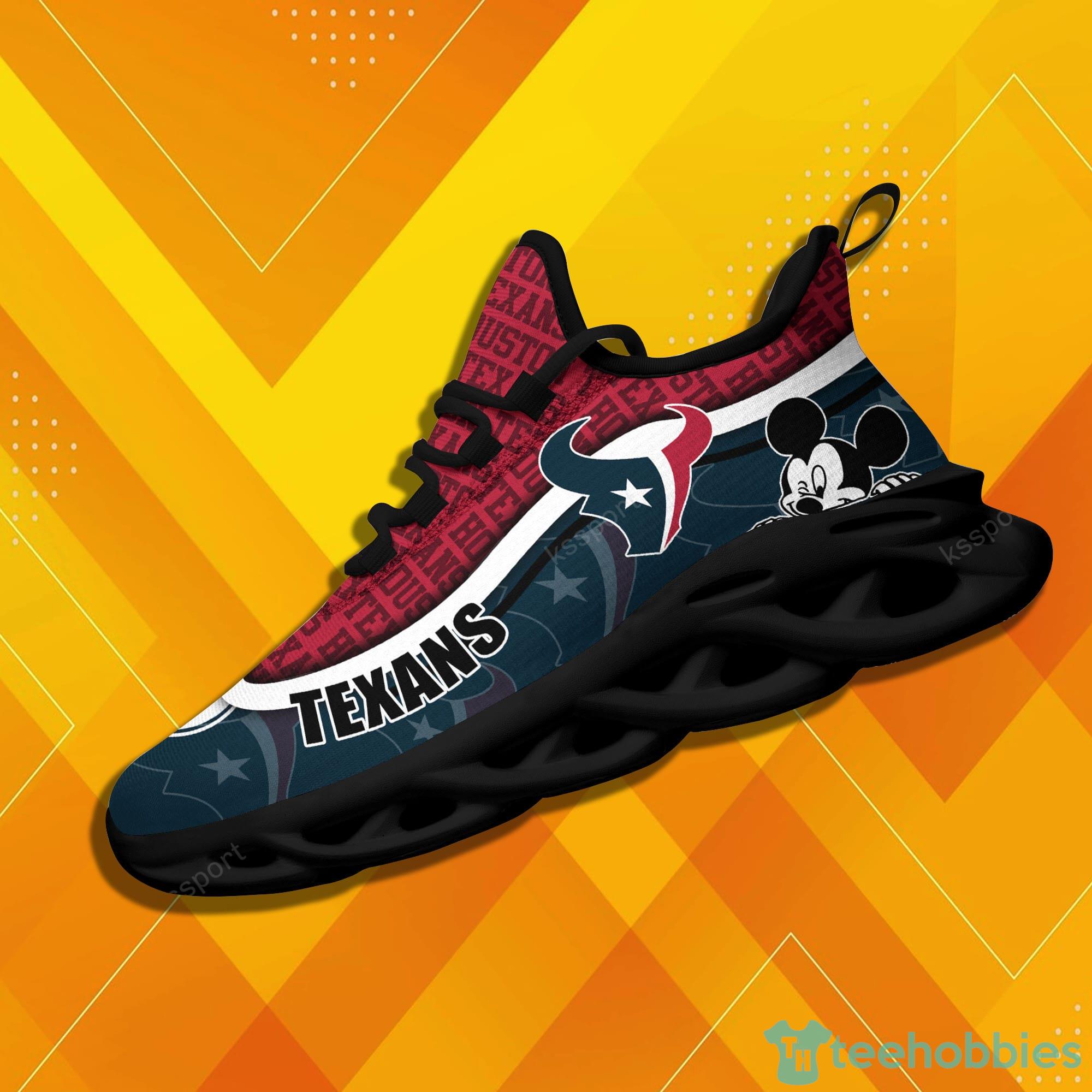 Houston Texans NFL Red And Black Max Soul Sneakers Sport Shoes Product Photo 1