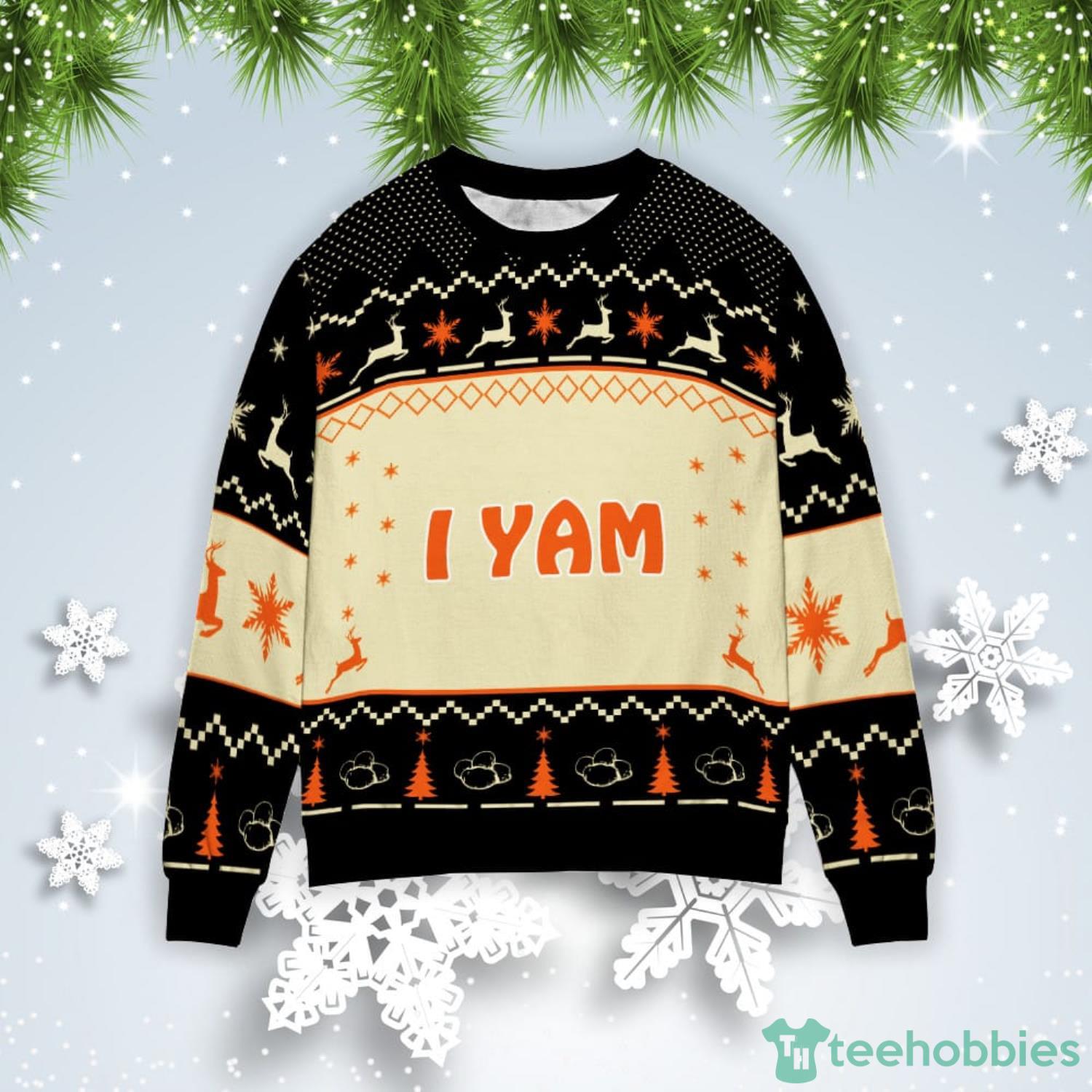 I Yam Christmas Gift Ugly Christmas Sweater Product Photo 1