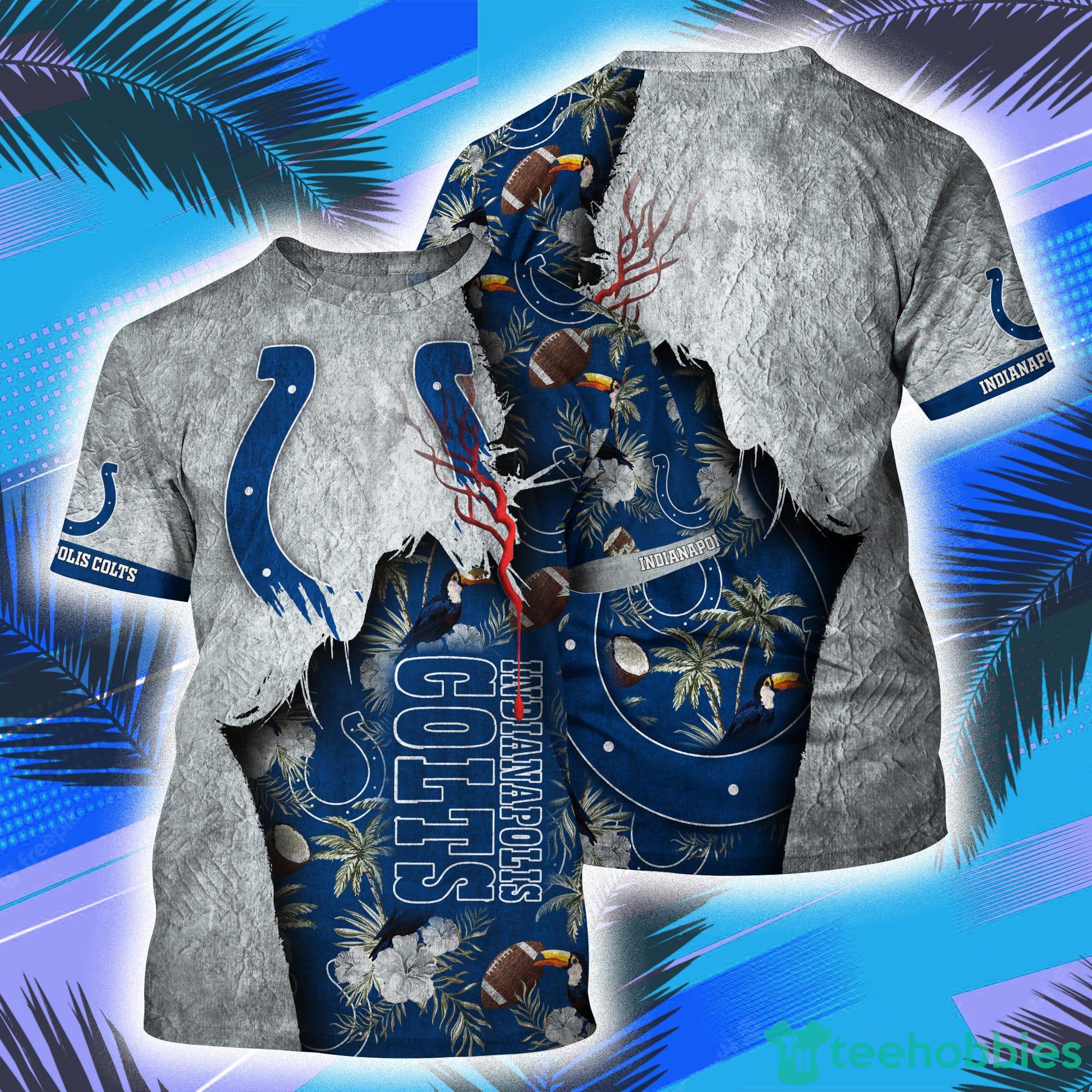 Indianapolis Colts NFL All Over Print 3D T-Shirt Product Photo 1