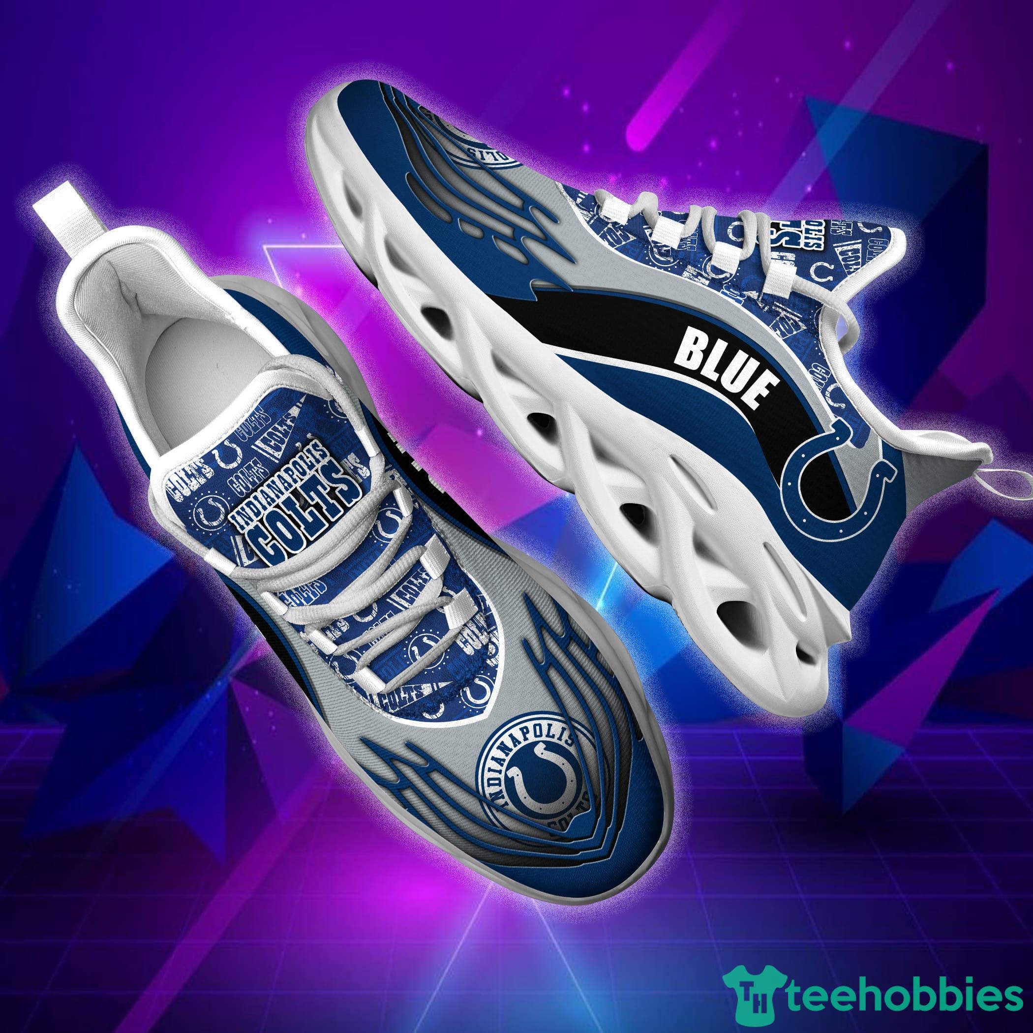 Indianapolis Colts NFL Black And White Max Soul Sneakers Sport Shoes Product Photo 3