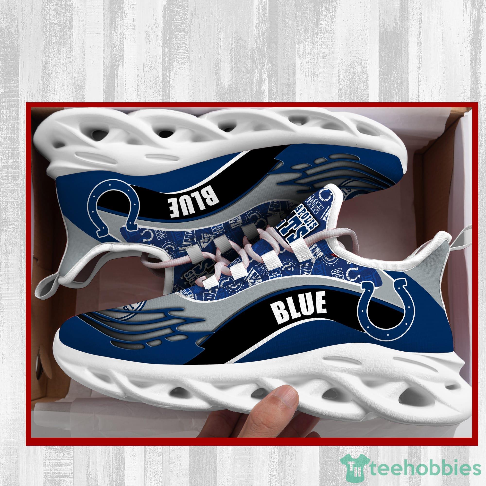 Indianapolis Colts NFL Black And White Max Soul Sneakers Sport Shoes Product Photo 1