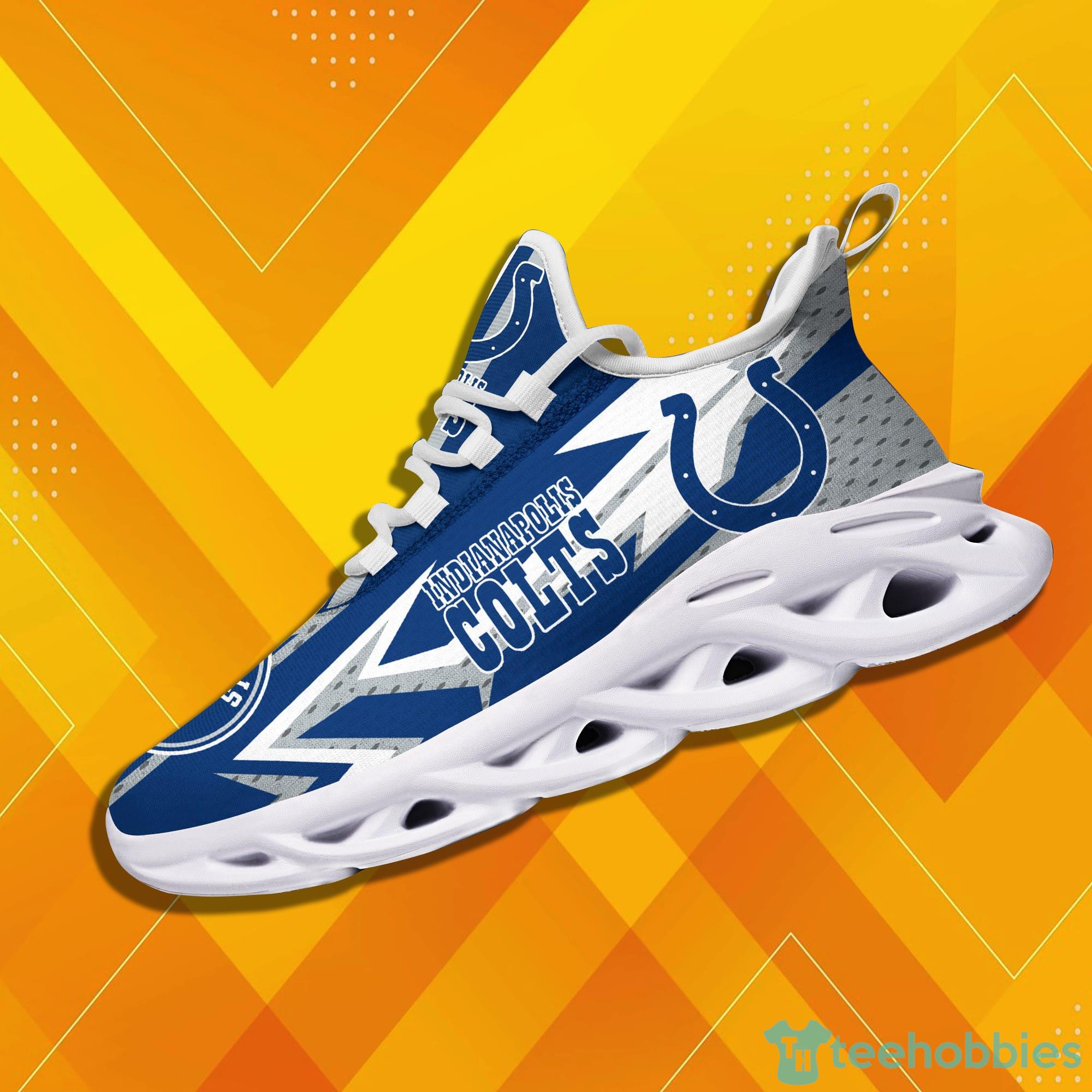 Indianapolis Colts NFL Crack Pattern Running Shoes Personalized Style Flag  US Max Soul Sneakers - YesItCustom