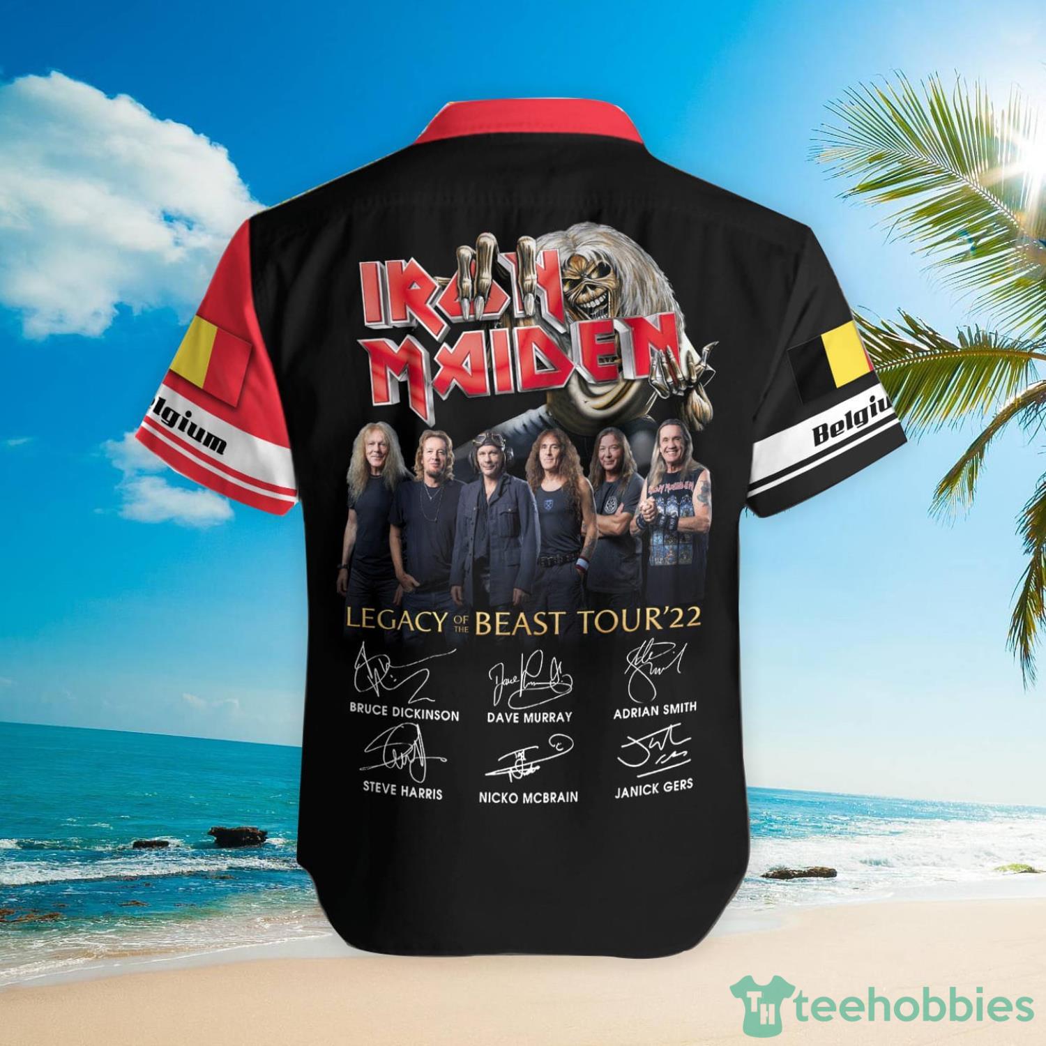 Iron Maiden Belgium Hawaiian Shirt Product Photo 3