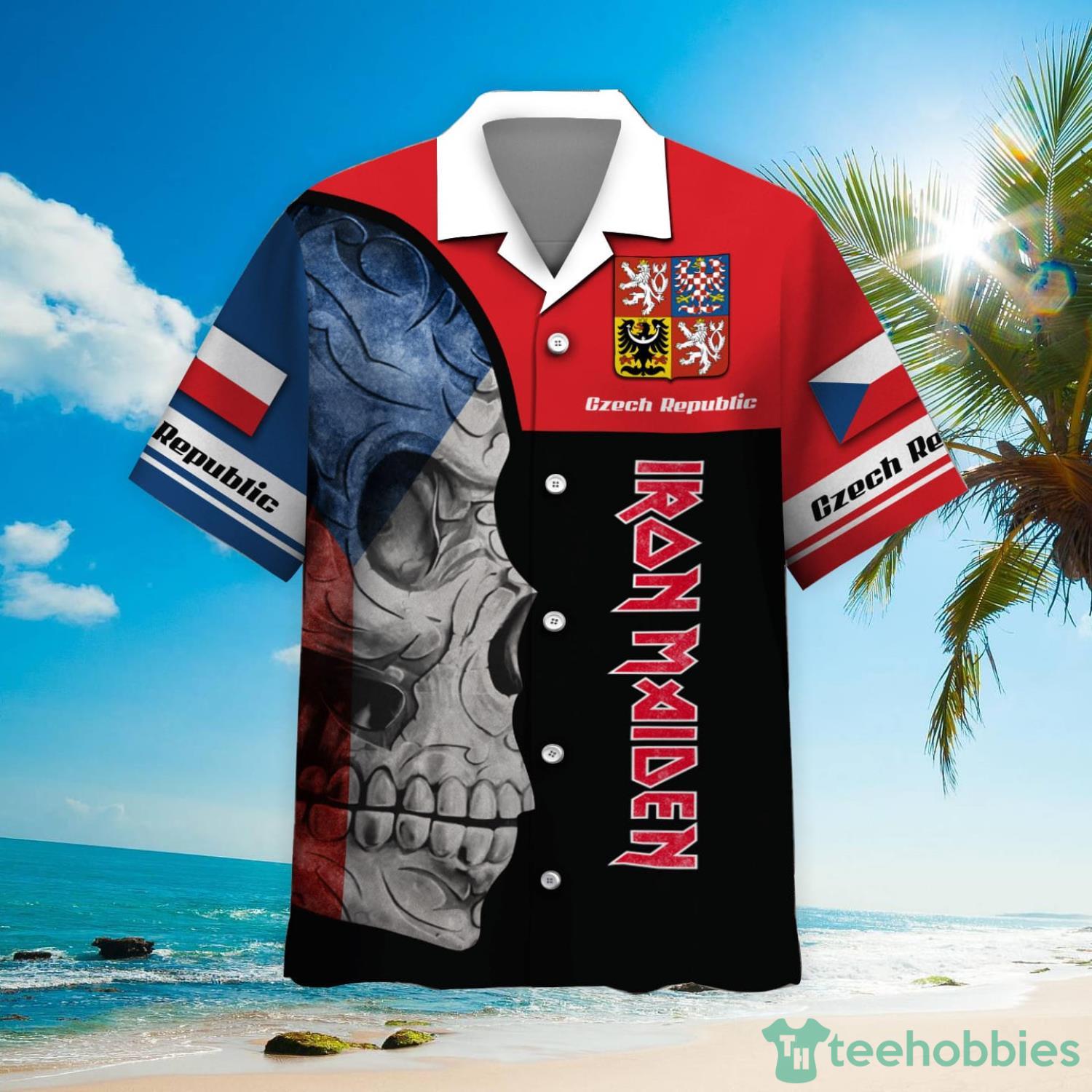 Iron Maiden Czech Republic Hawaiian Shirt Product Photo 2