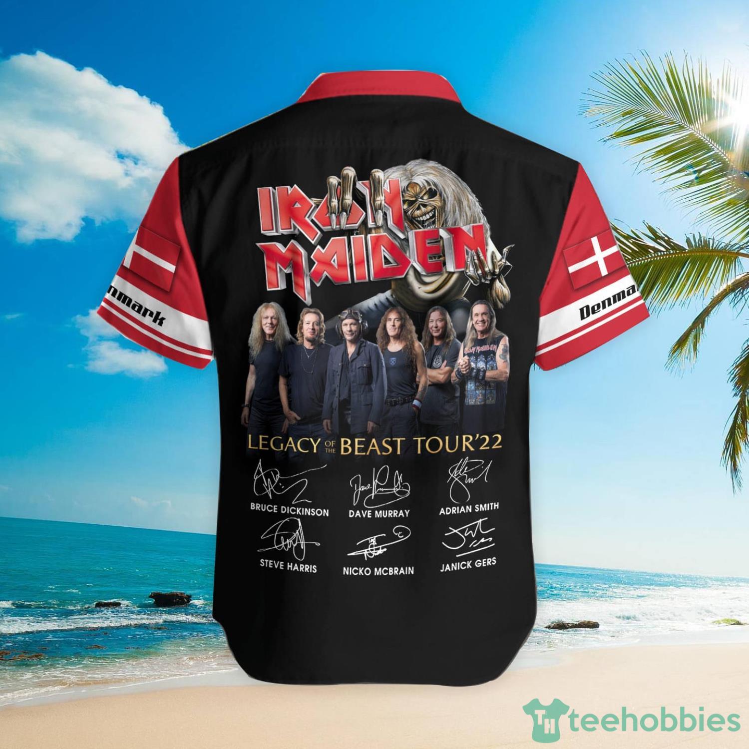Iron Maiden Denmark Hawaiian Shirt Product Photo 3