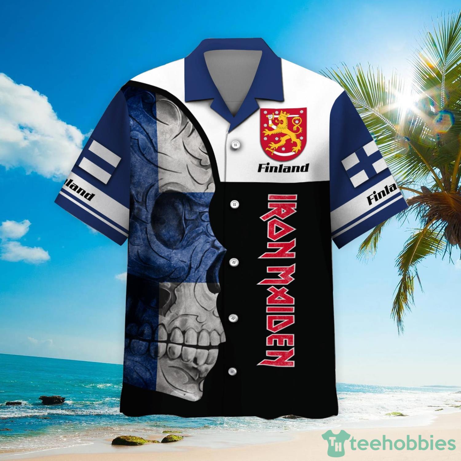 Iron Maiden Finland Hawaiian Shirt Product Photo 2