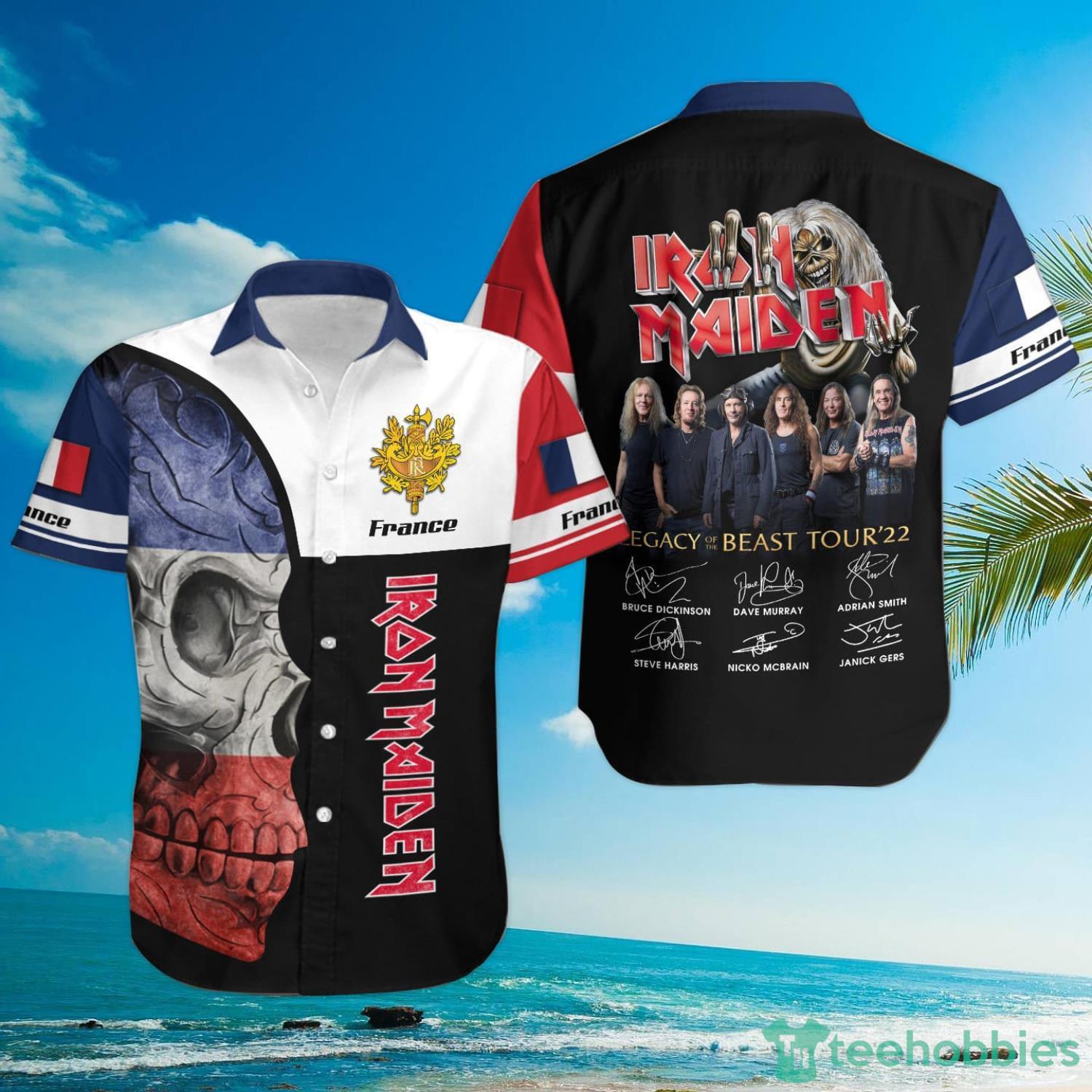 Iron Maiden France Hawaiian Shirt Product Photo 1