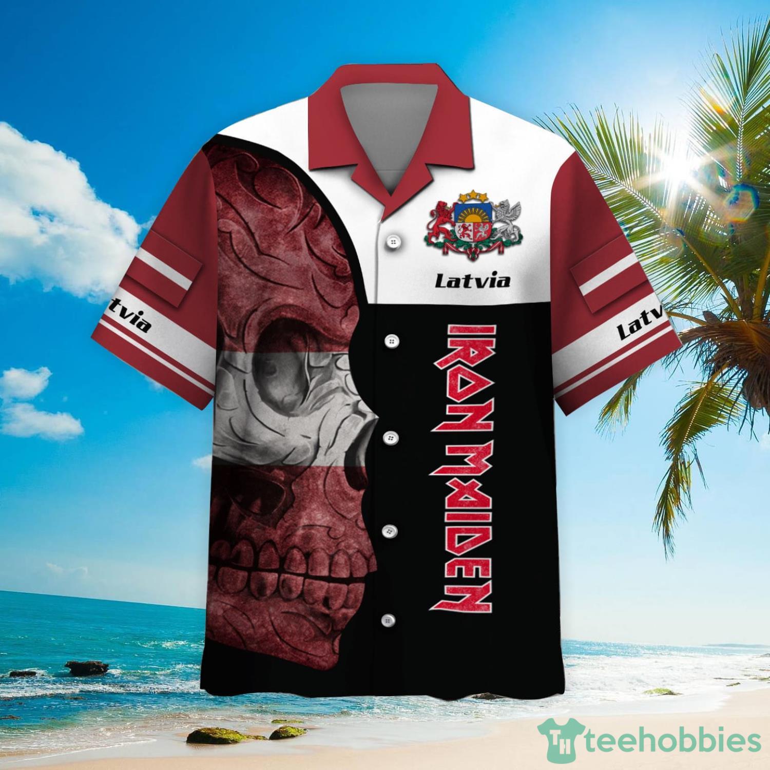 Iron Maiden Latvia Hawaiian Shirt Product Photo 2