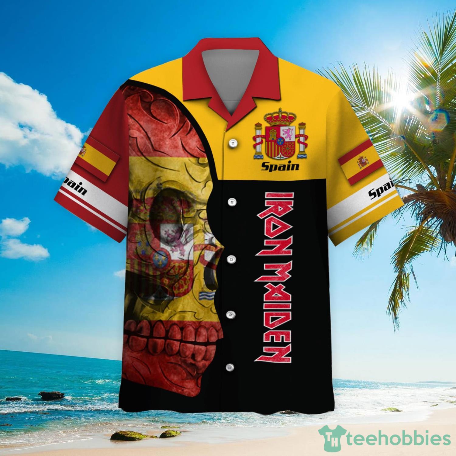 Iron Maiden Spain Hawaiian Shirt Product Photo 2