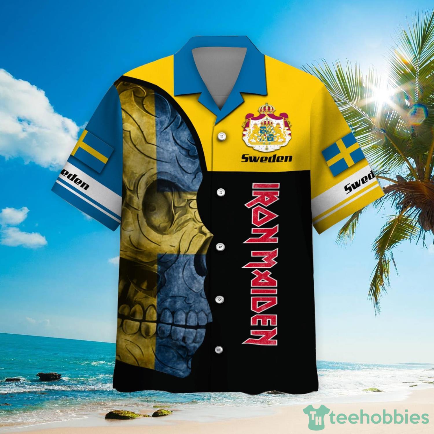 Iron Maiden Sweden Hawaiian Shirt Product Photo 2
