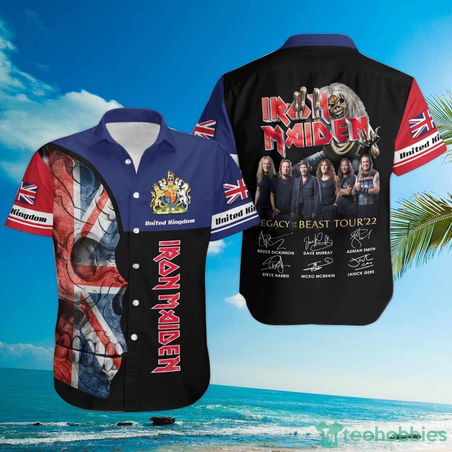 Iron Maiden United Kingdom Hawaiian Shirt Product Photo 1