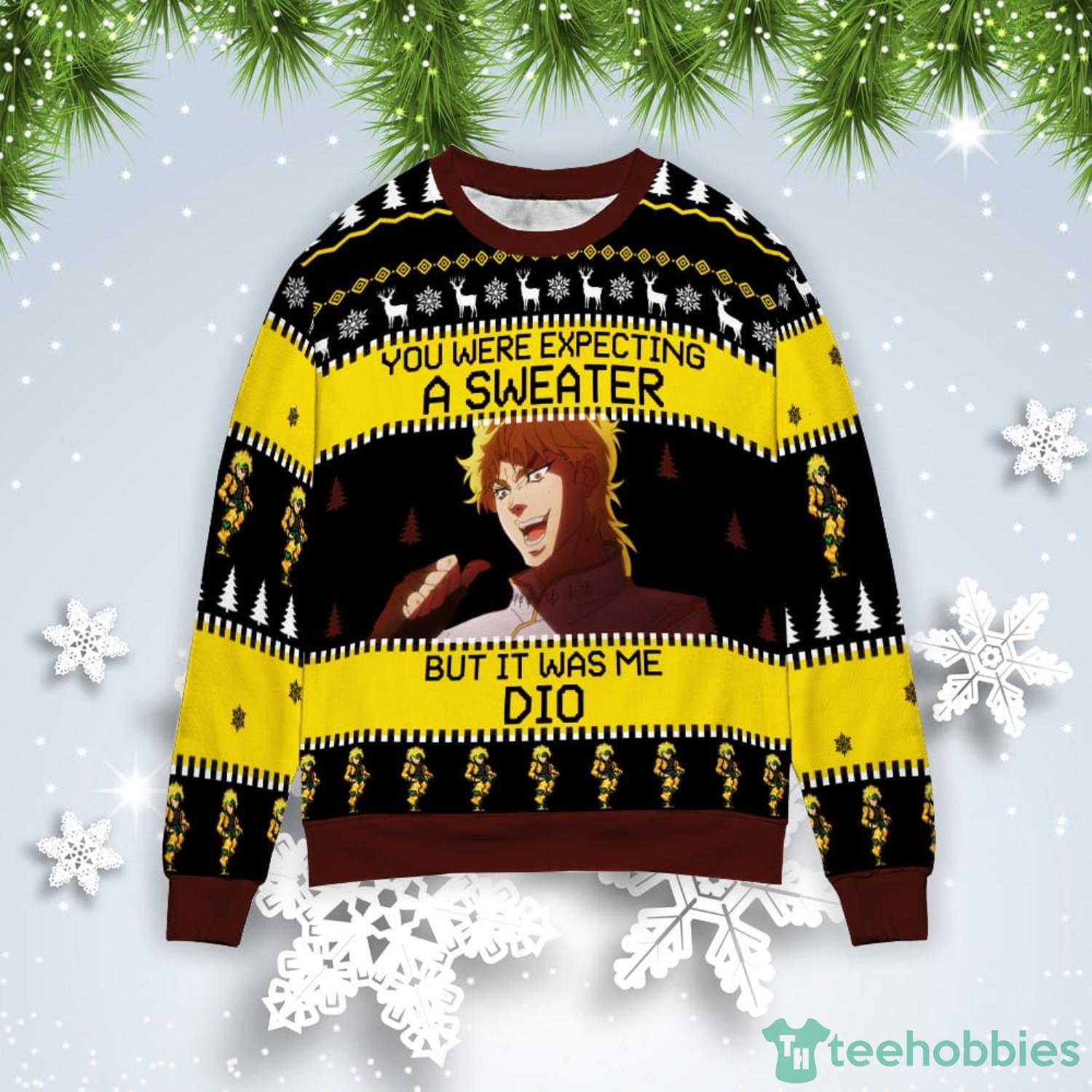 It Was Me Dio Brando Christmas Gift Ugly Christmas Sweater Product Photo 1