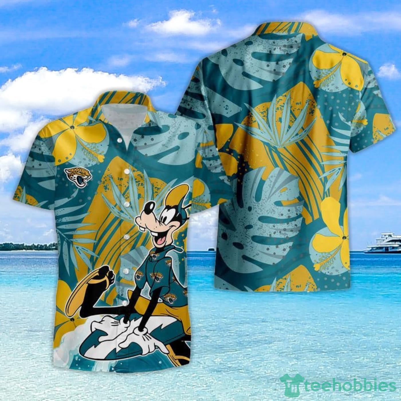 Jacksonville Jaguars Goofy Hawaiian Shirt and Shorts Product Photo 1