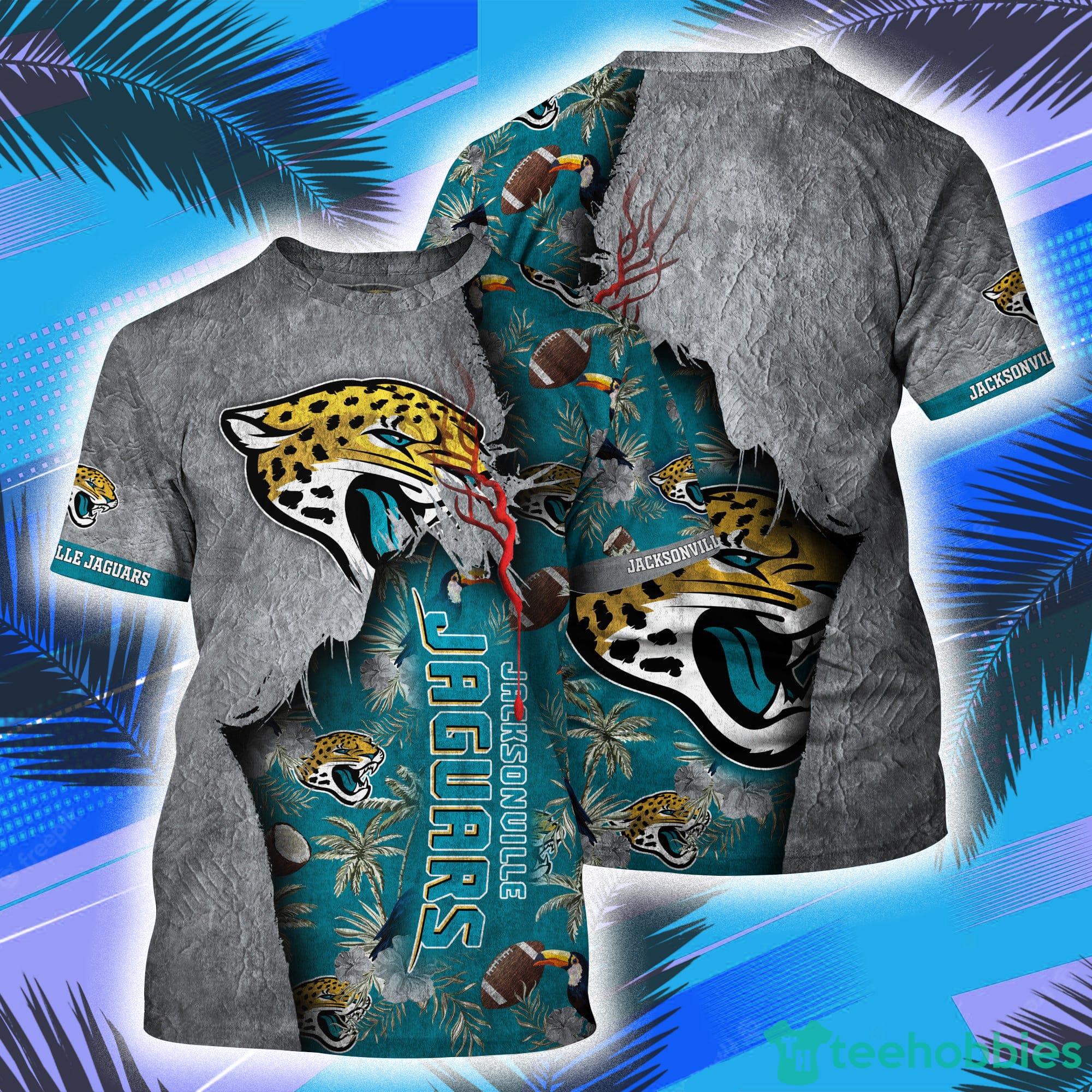 Jacksonville Jaguars NFL All Over Print 3D T-Shirt Product Photo 1