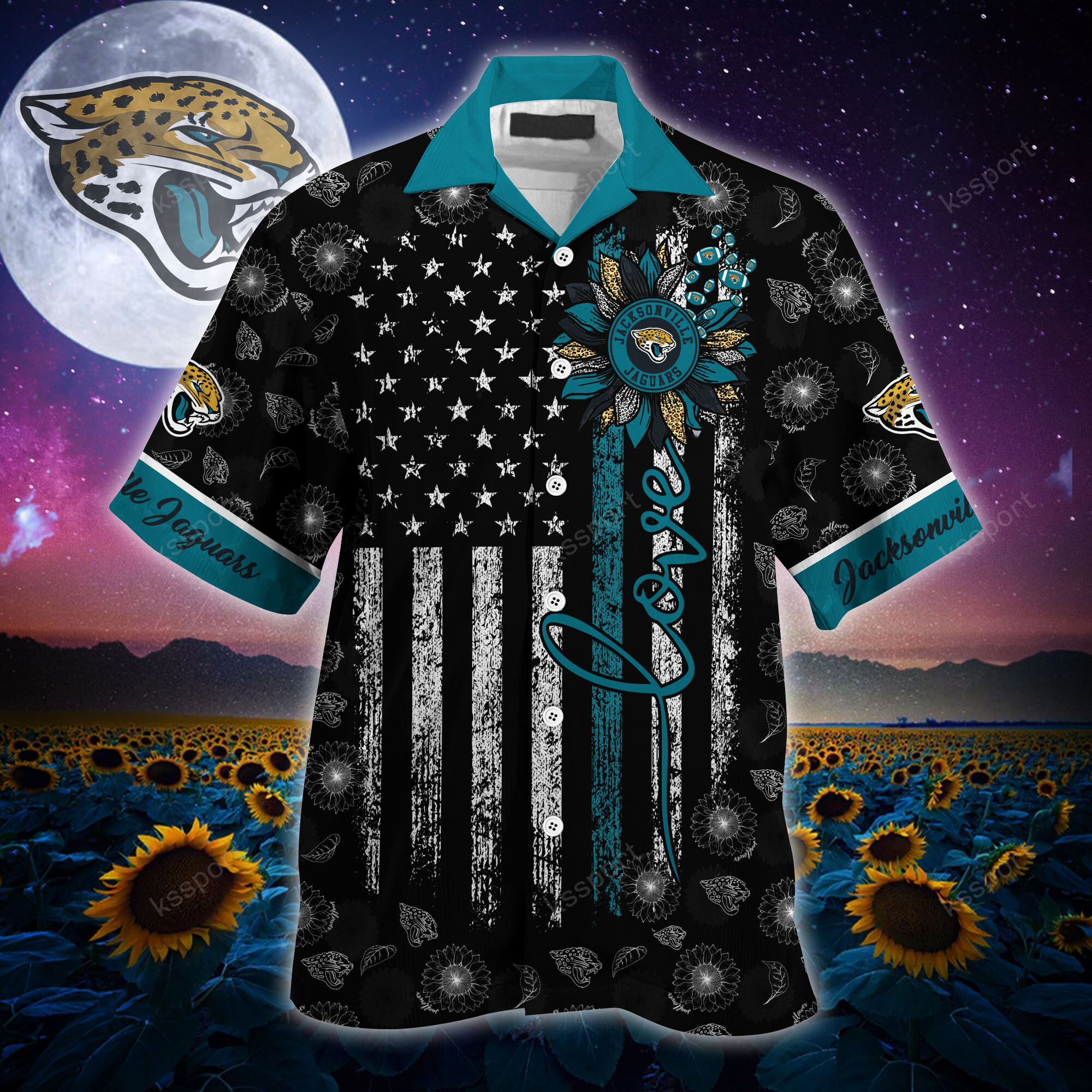 Jacksonville Jaguars Custom Name Hawaiian Shirt