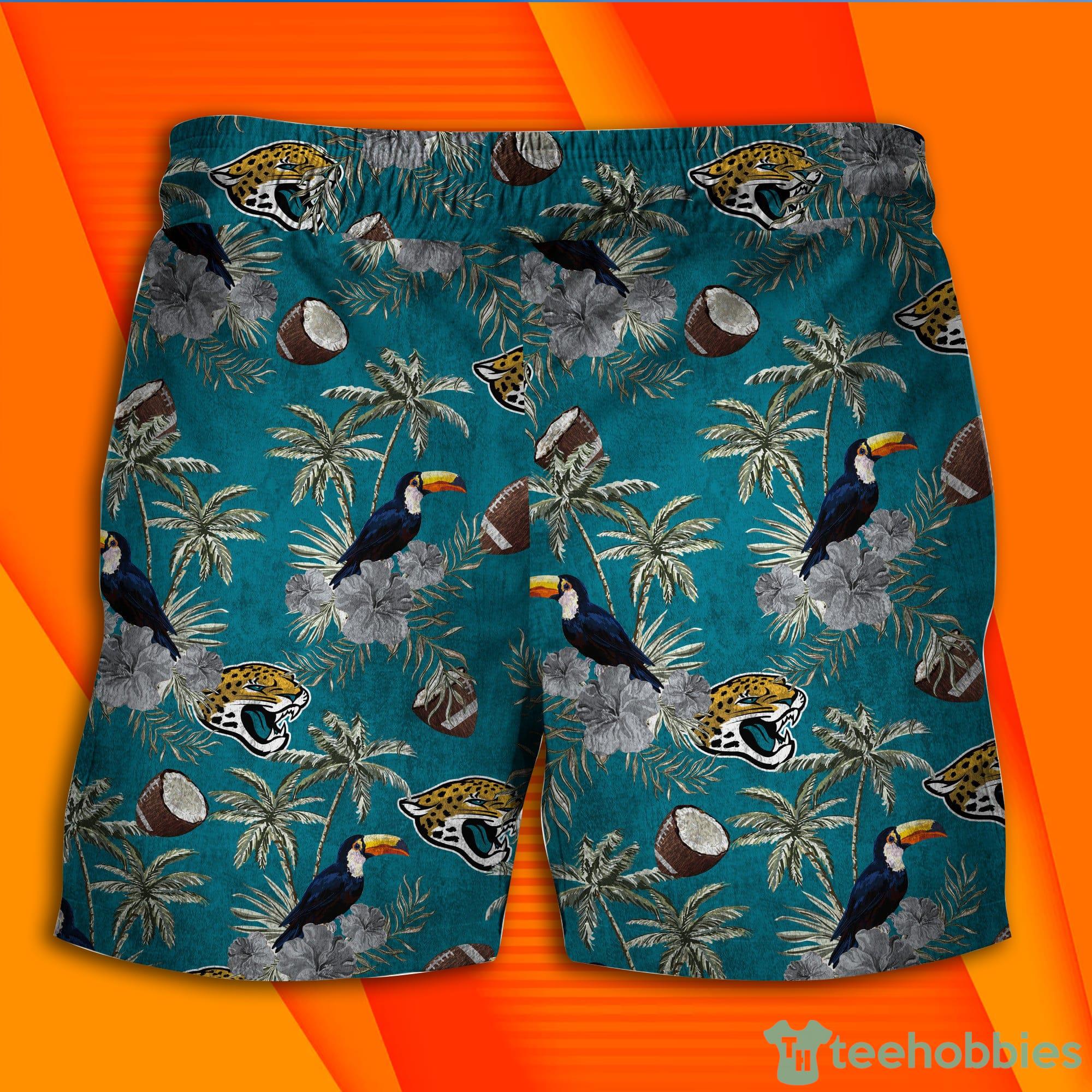 Jacksonville Jaguars NFL Grunge Texture Print Combo Hawaiian Shirt And Short  Pants
