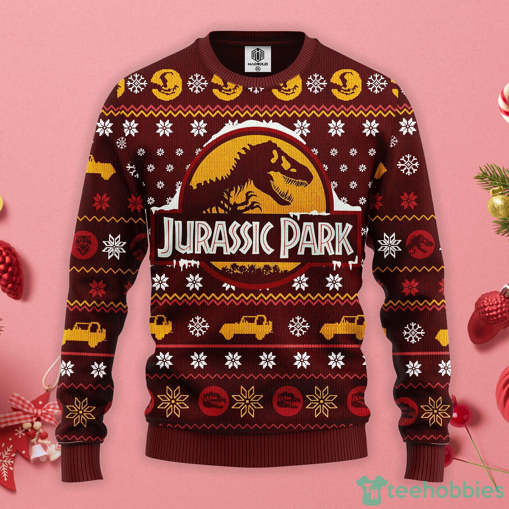 Jurracsic World Christmas Gift Ugly Christmas Sweater Product Photo 1