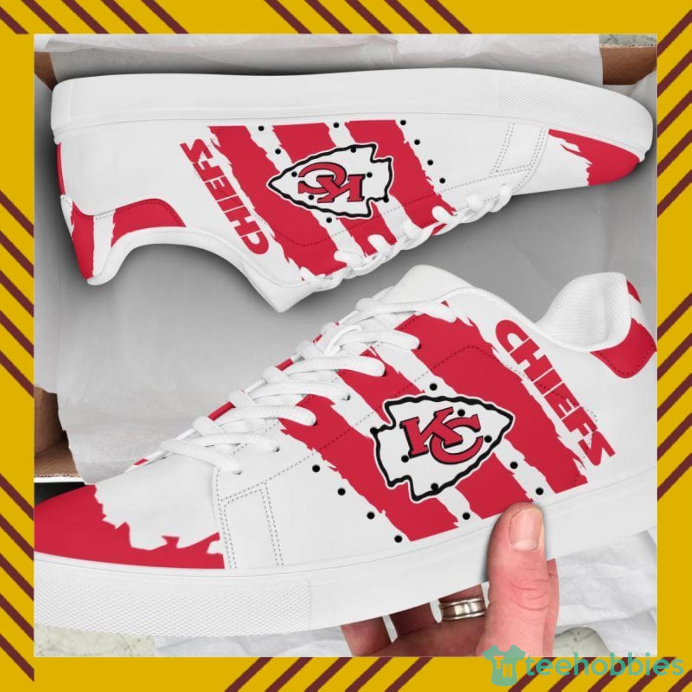 Kansas City Chiefs NFL Black And White Skate Shoes Kansas City Chiefs NFL Black And White Skate Shoes Product Photo 1