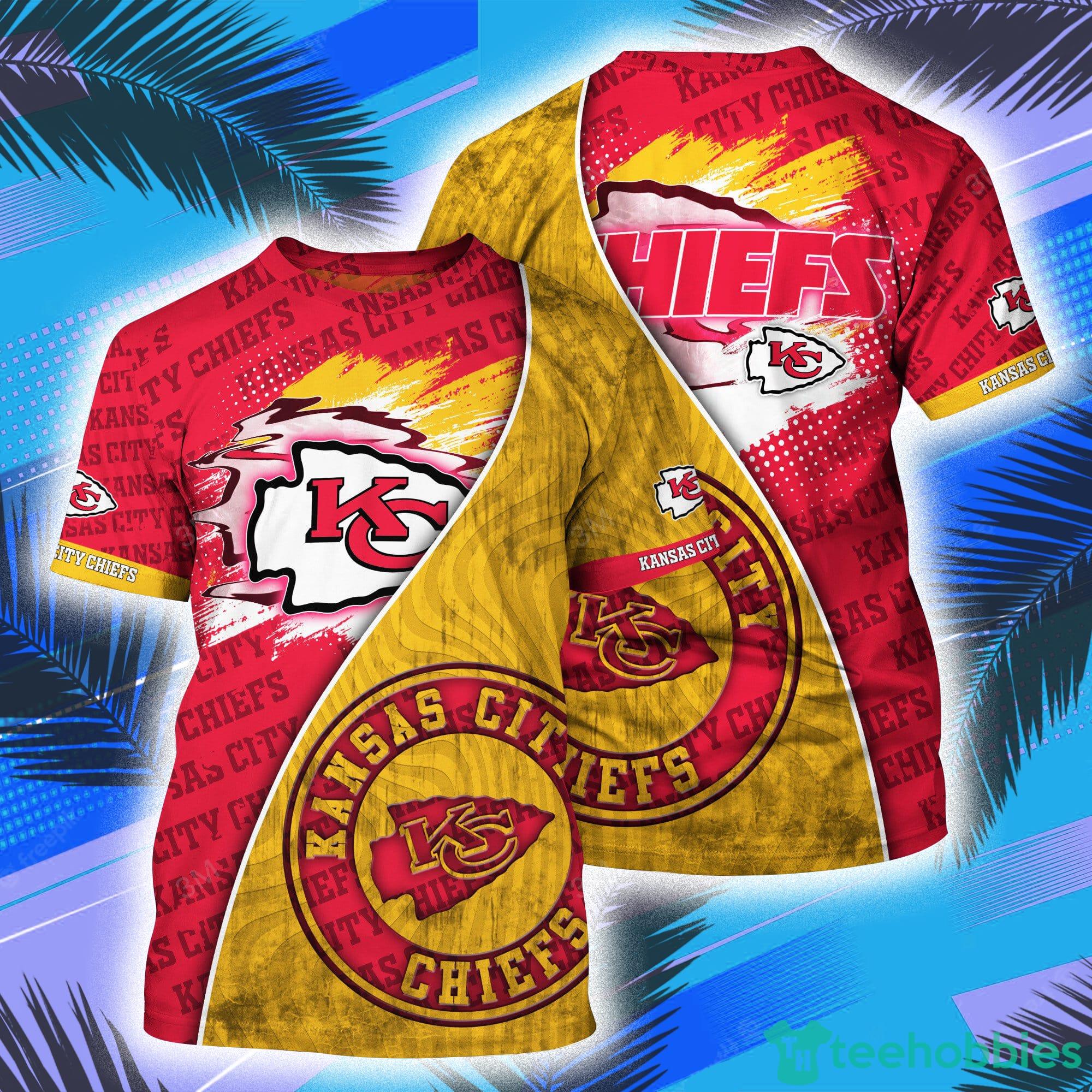 Kansas City Chiefs NFL Symbol All Over Print 3D T-Shirt Product Photo 1