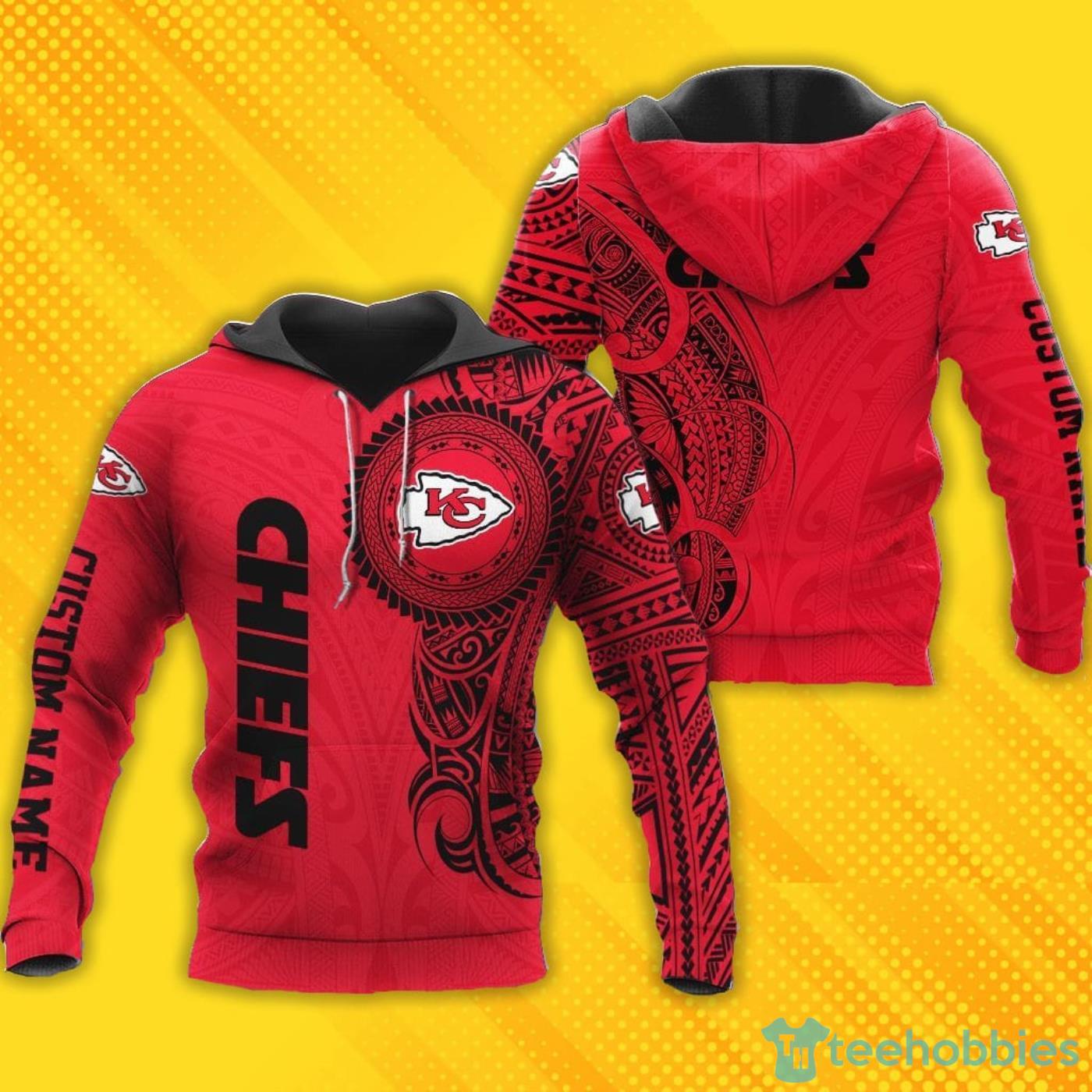 NFL Kansas City Chiefs Red Black 3D All Over Print Zip Up Hoodie - T-shirts  Low Price