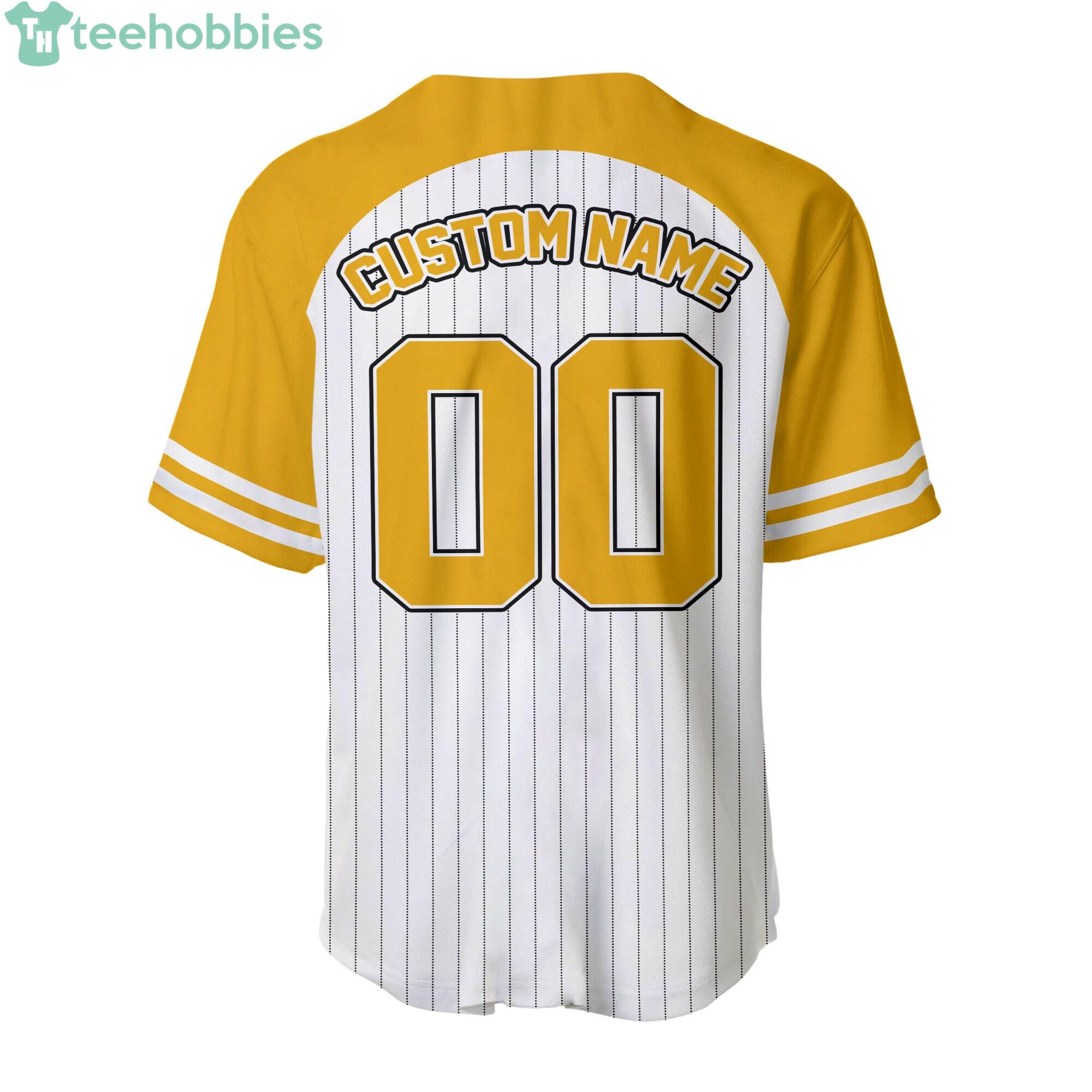 Lion King Simba Striped Yellow White Baseball Jerseys For Men And Women