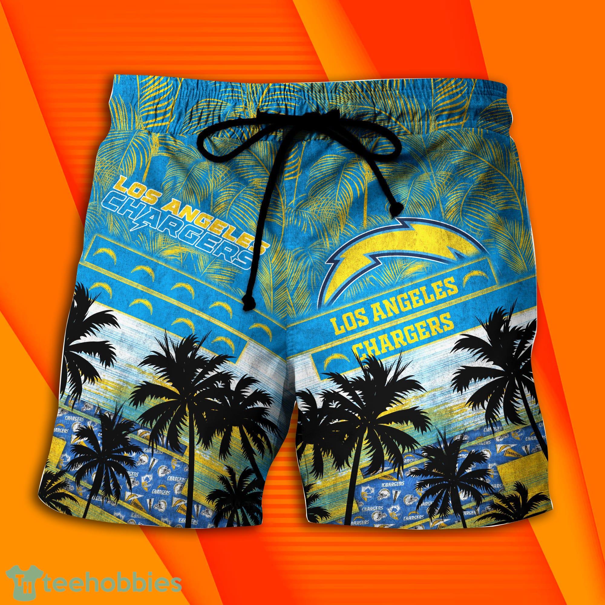 LIMITED] Los Angeles Chargers NFL-Summer Hawaiian Shirt And Shorts, With  Tropical Patterns For Fans