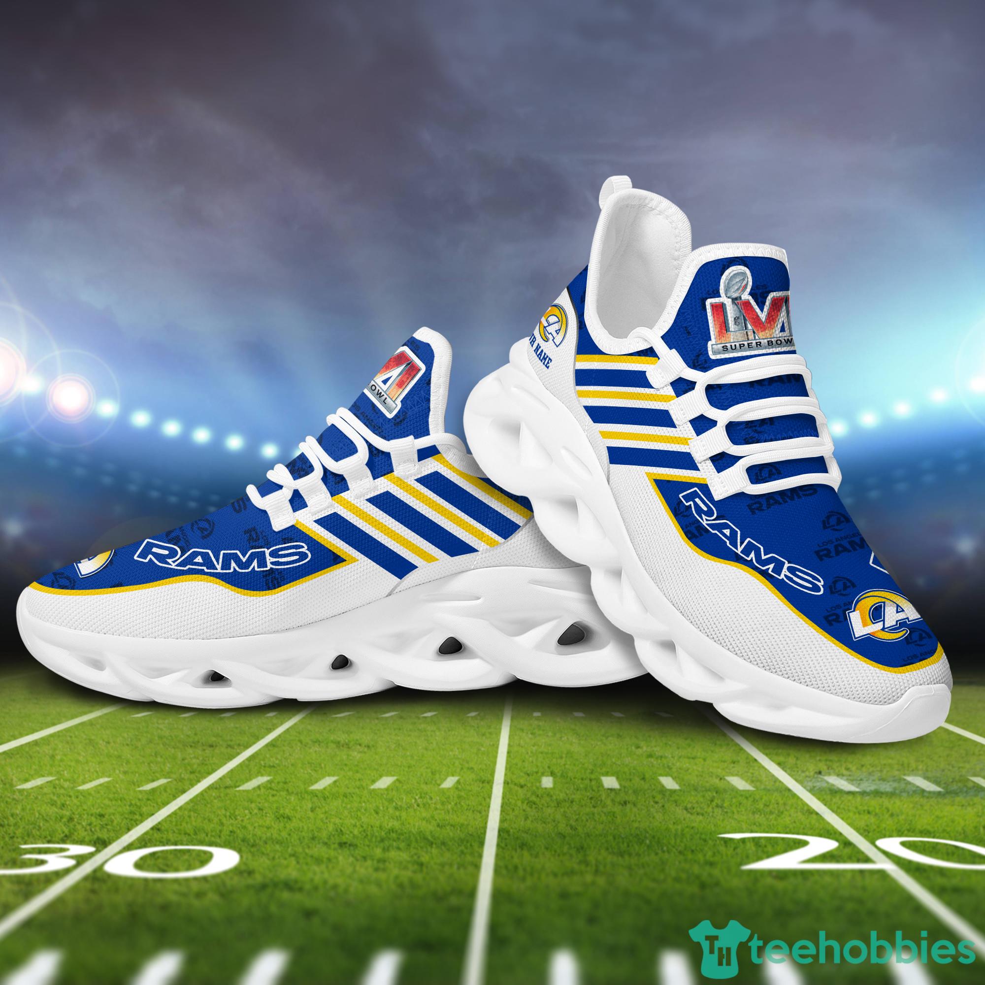 Los Angeles Rams NFL  Super Bowl LVI Champions Custom Name Max Soul Sneakers Product Photo 3